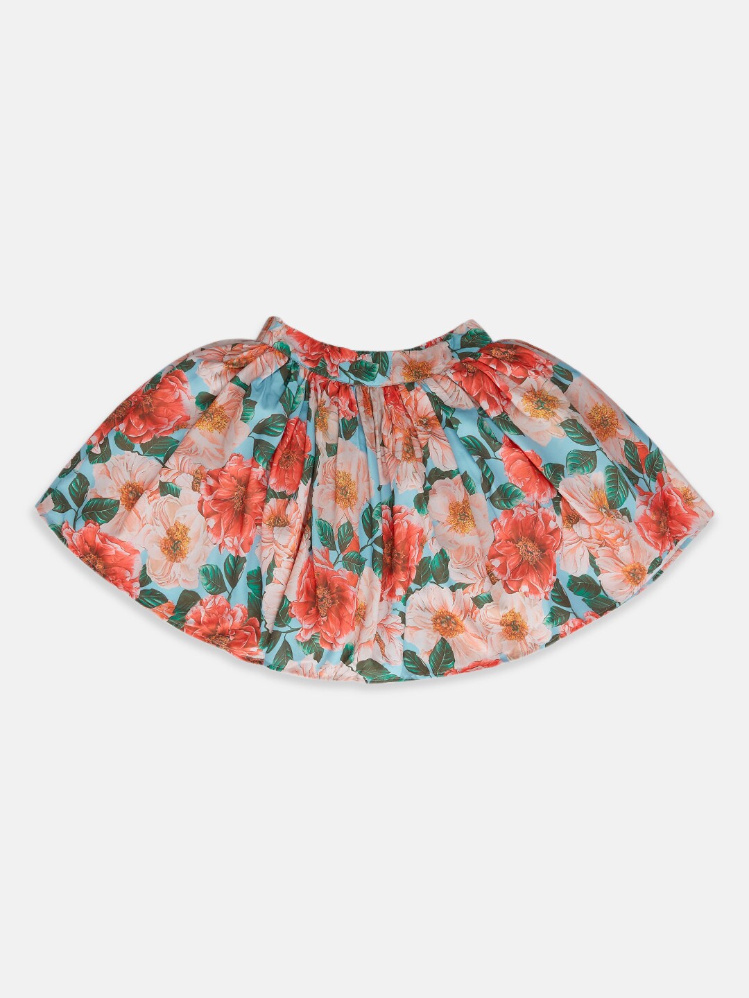 

Pantaloons Junior Girls White Printed Mini-Length Flared Skirt