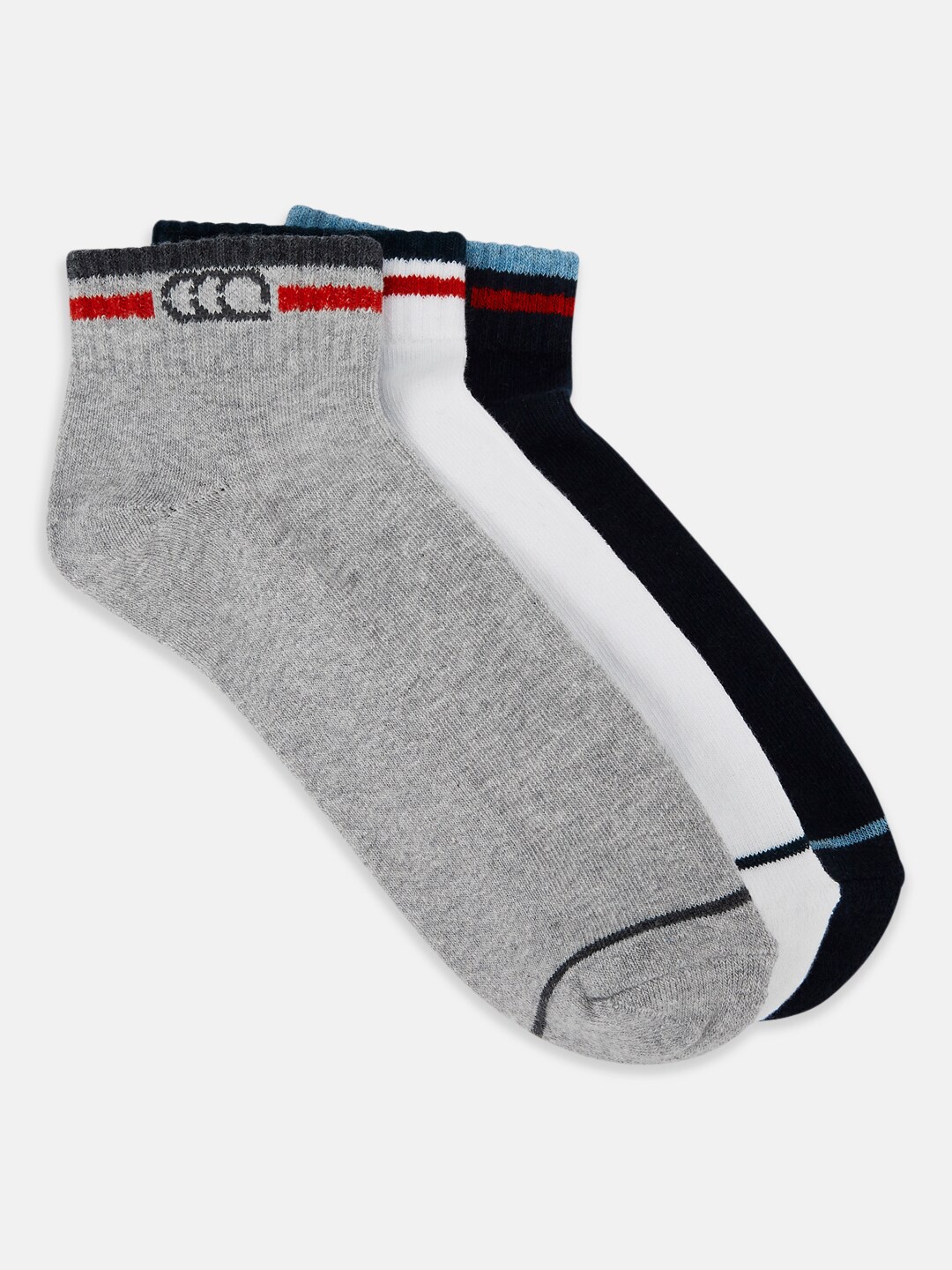

Ajile by Pantaloons Men Pack of 3 Solid Ankle-Length Socks, Grey