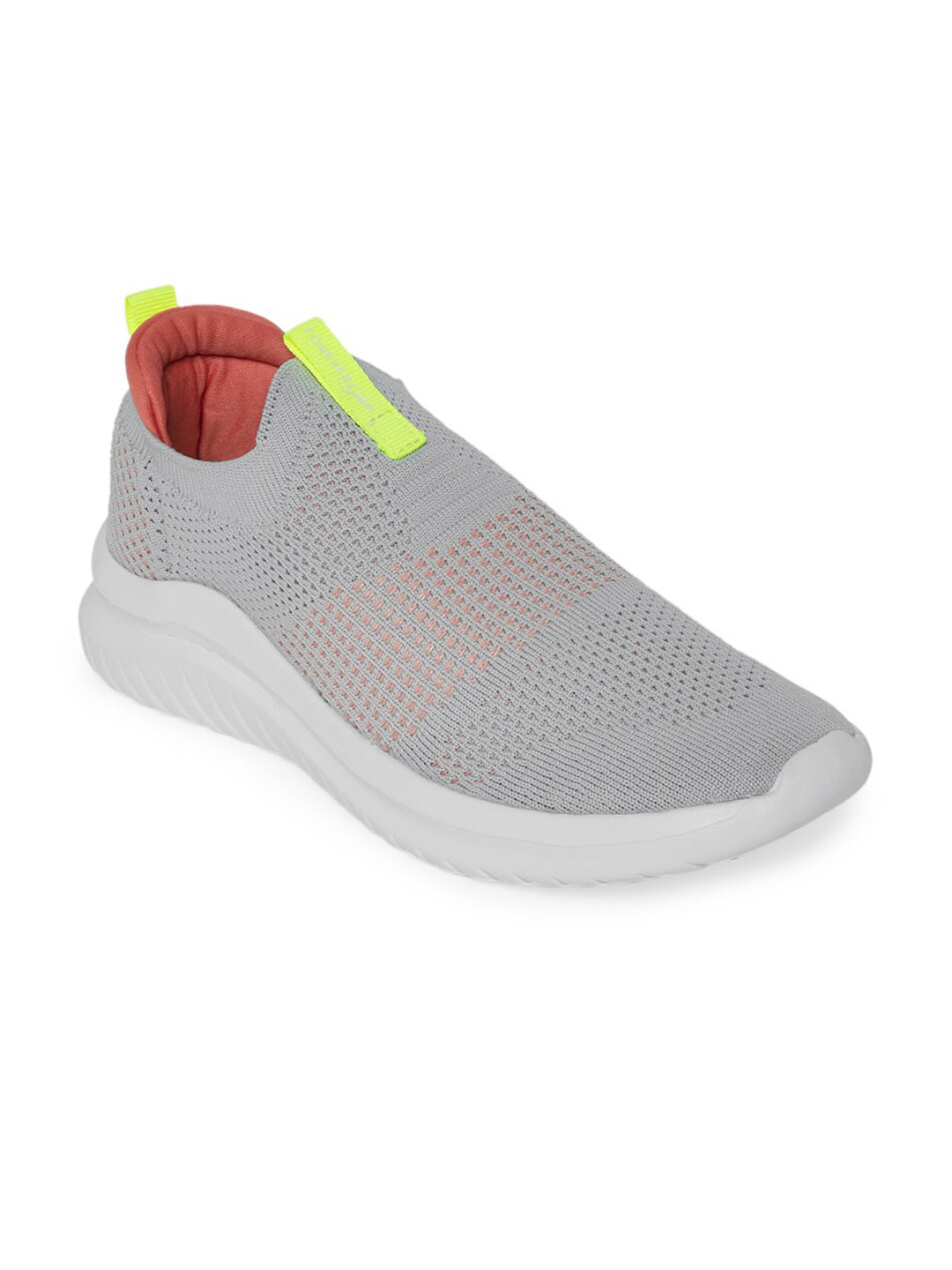 

Forever Glam by Pantaloons Women Grey Textile Walking Non-Marking Shoes