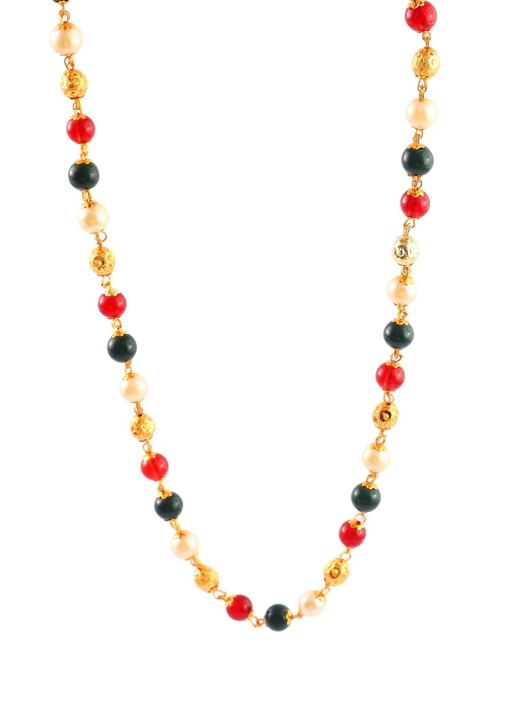 

Jewar Mandi Unisex Gold-Toned & Blue Brass Gold-Plated Handcrafted Chain