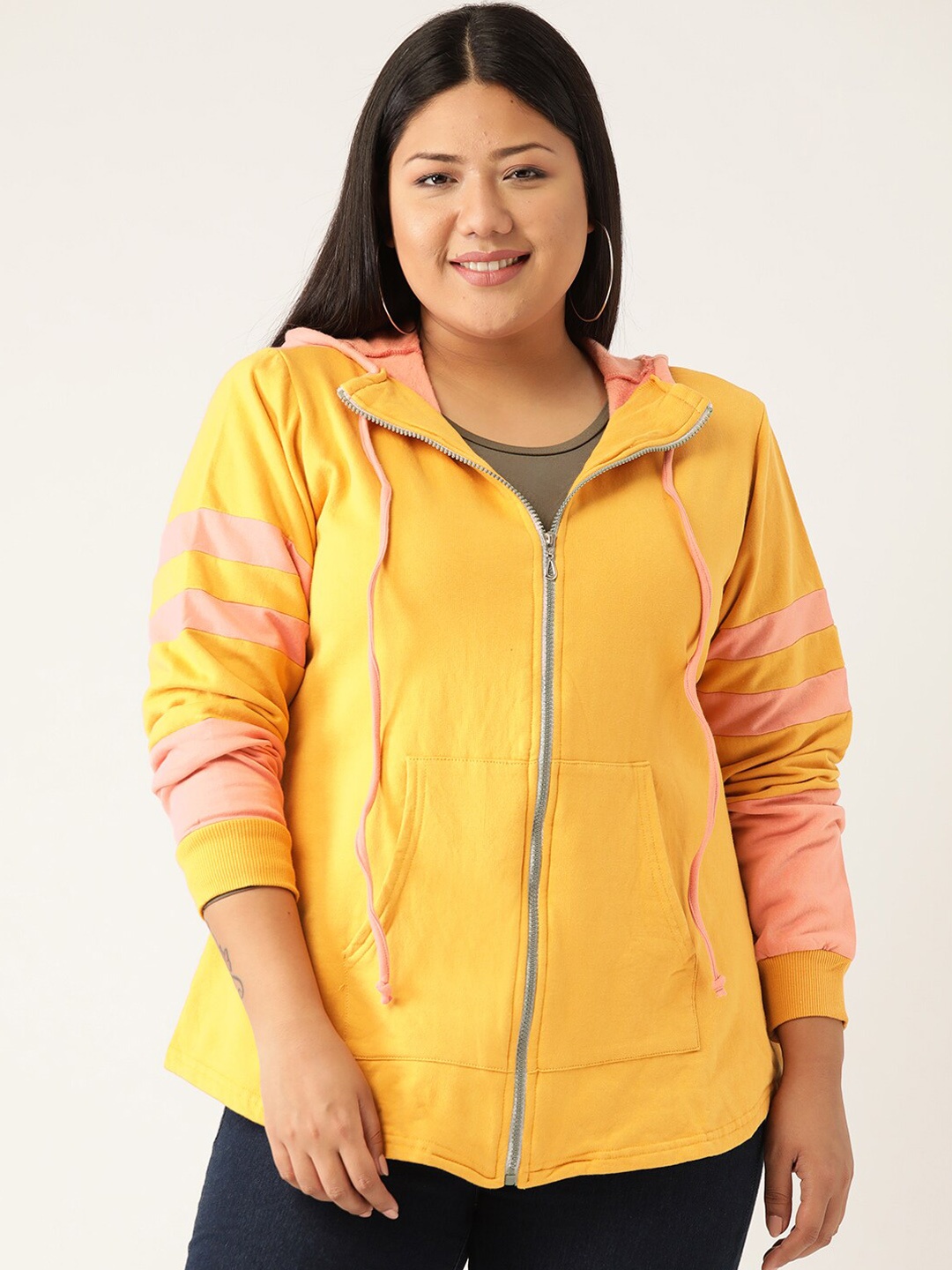 

theRebelinme Women Mustard Fleece Tailored Jacket