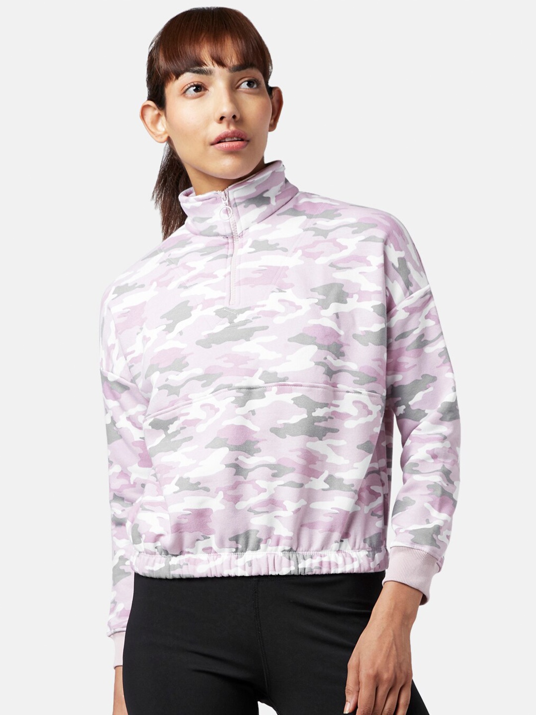 

Ajile by Pantaloons Women Purple Printed Sweatshirt