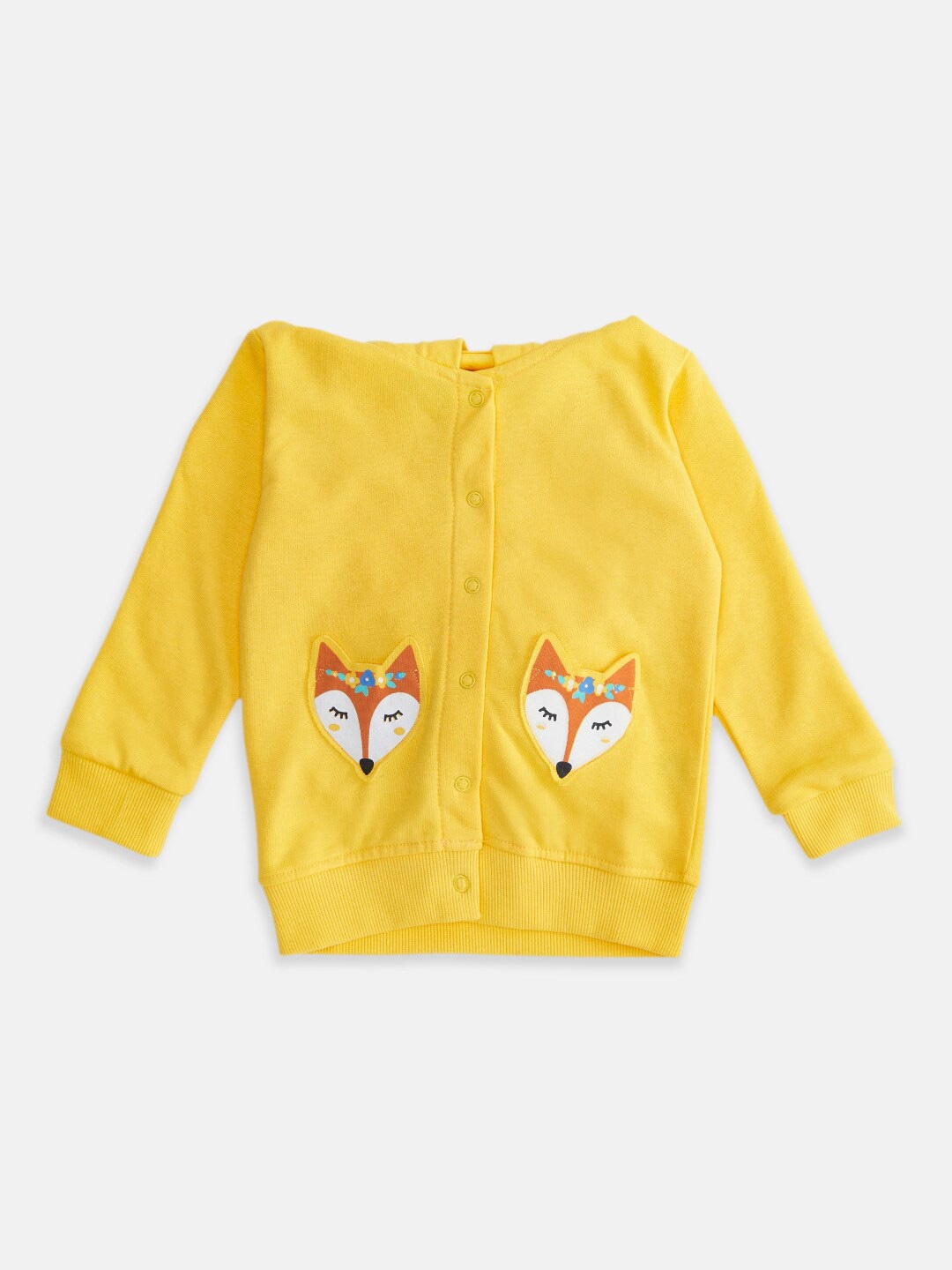 

Pantaloons Baby Girls Yellow Sweatshirt