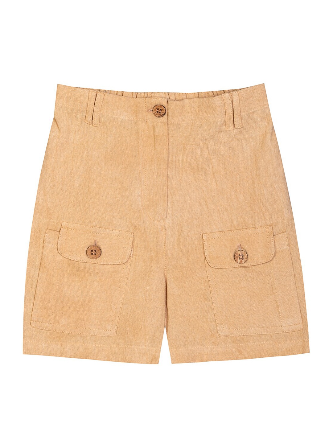 

Budding Bees Boys Beige Cotton Shorts