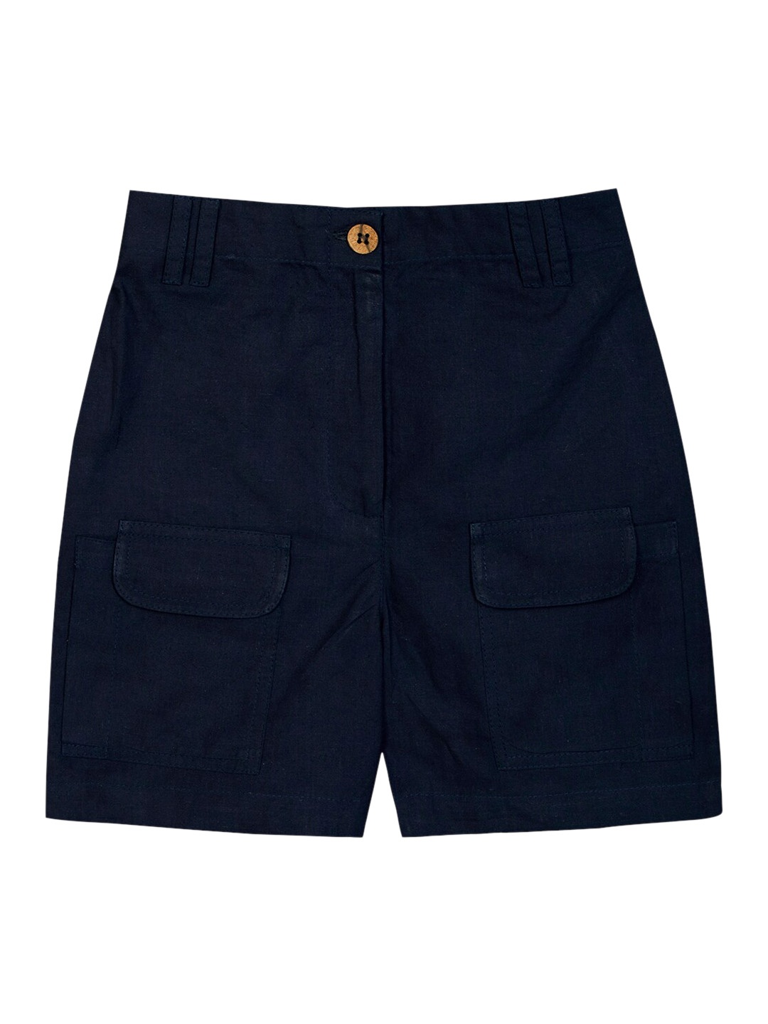 

Budding Bees Boys Blue Cotton Cargo Shorts