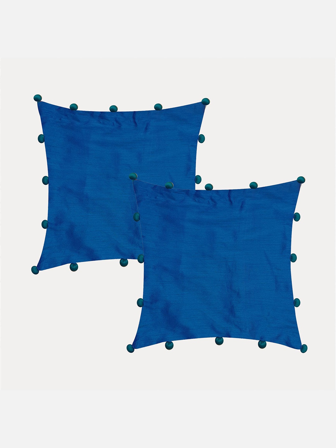 

Molcha Blue Set of 2 Square Cushion Covers