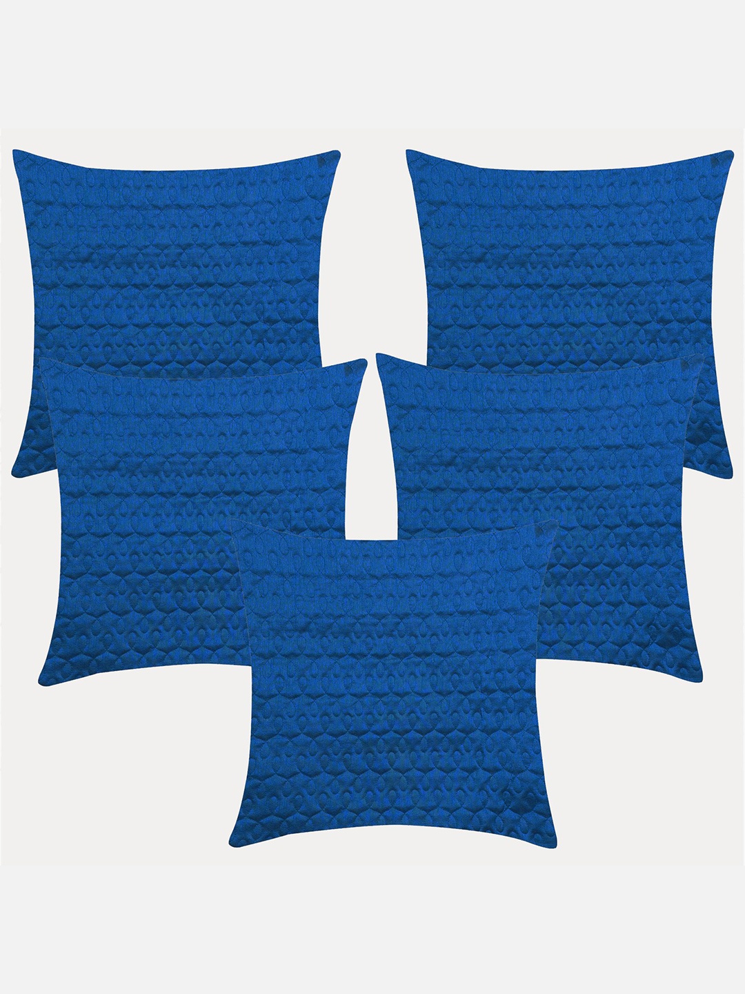 

Molcha Blue Set of 5 Ethnic Motifs Square Cushion Covers