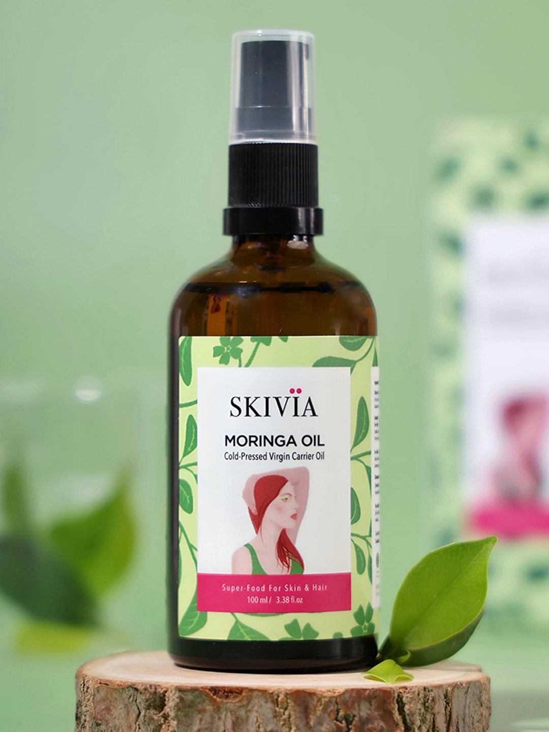 

SKIVIA Moringa Cold Pressed Virgin Carrier Oil 100ml, Transparent