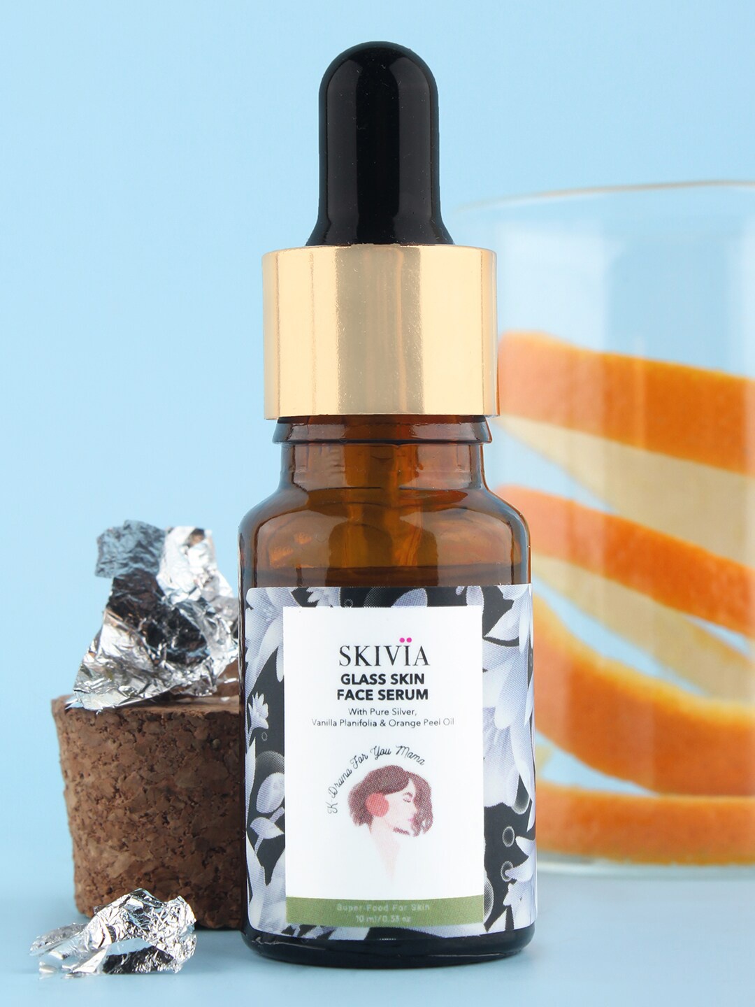 

SKIVIA K-Drama For You Mama Glass Skin with Pure Silver Face Serum 10 ml, Transparent