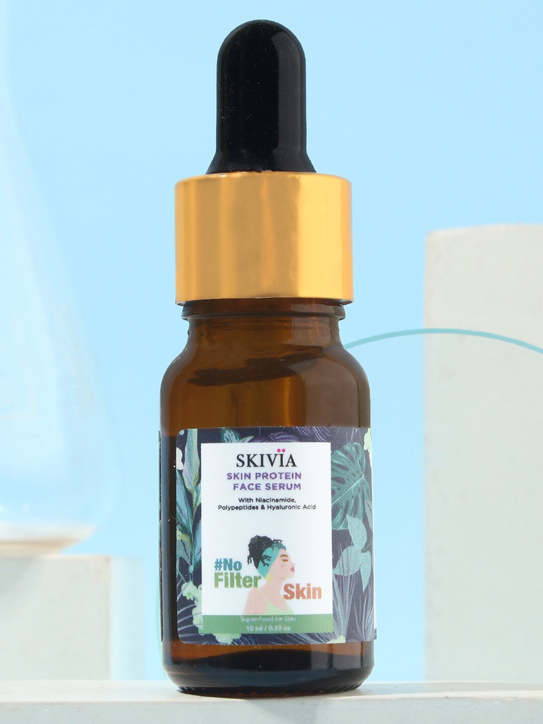 

SKIVIA Skin-Proteins Mini Face Serum With Nicinamide & Polypeptides, Transparent
