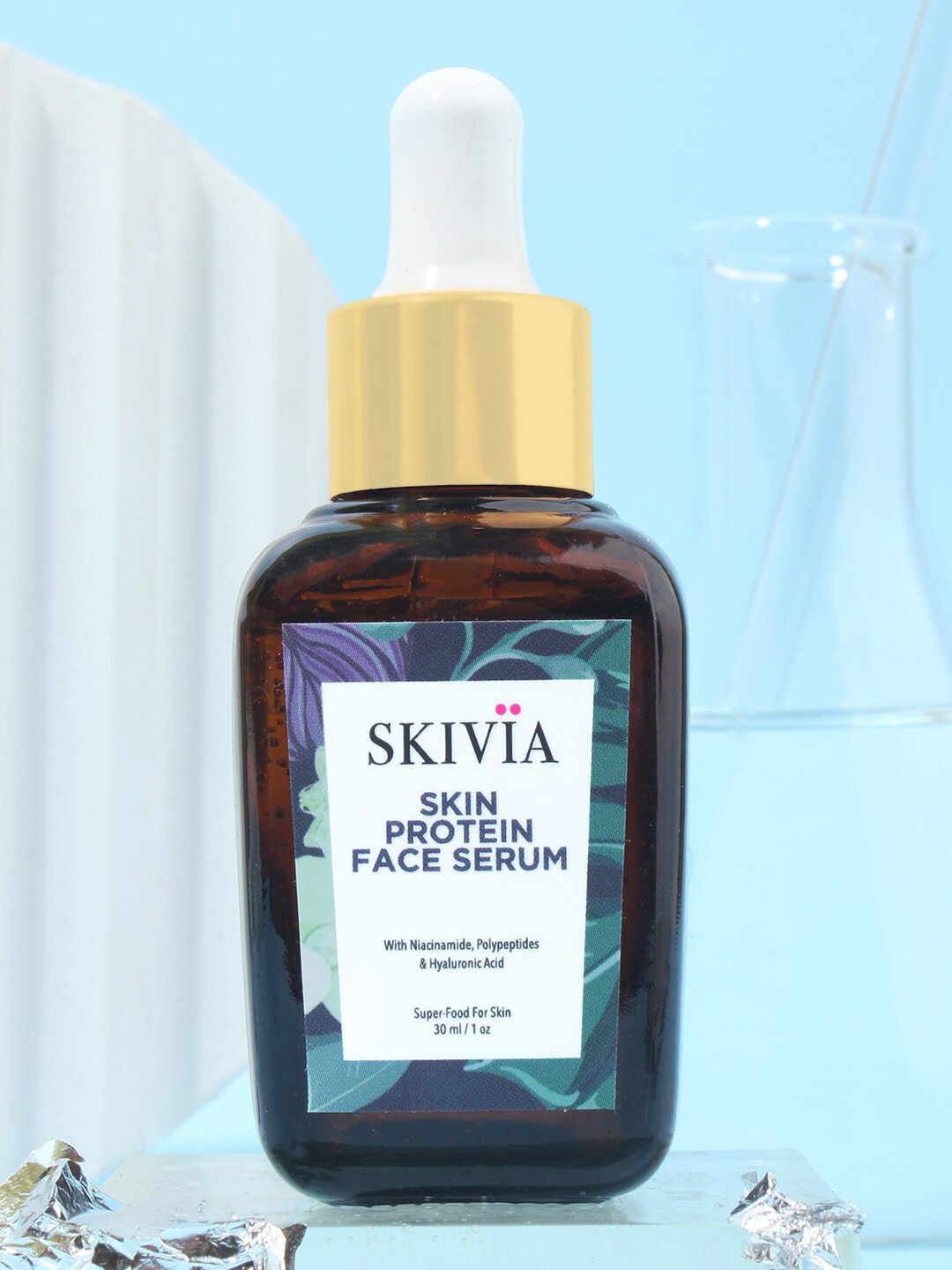 

SKIVIA Skin Protein With Niacinamide Polypeptides & Hyaluronic Acid Face Serum 30ml, Transparent