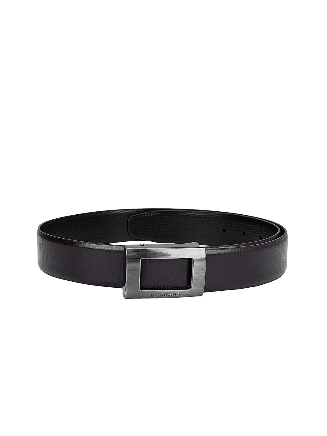 

Da Milano Men Brown Textured Leather Formal Belt
