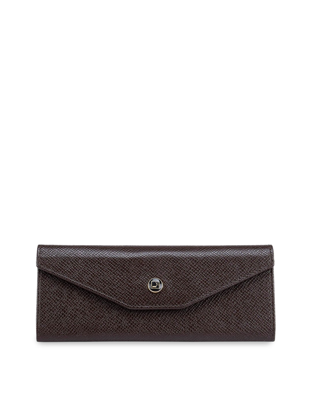 

Da Milano Brown Textured Leather Sunglasses Case