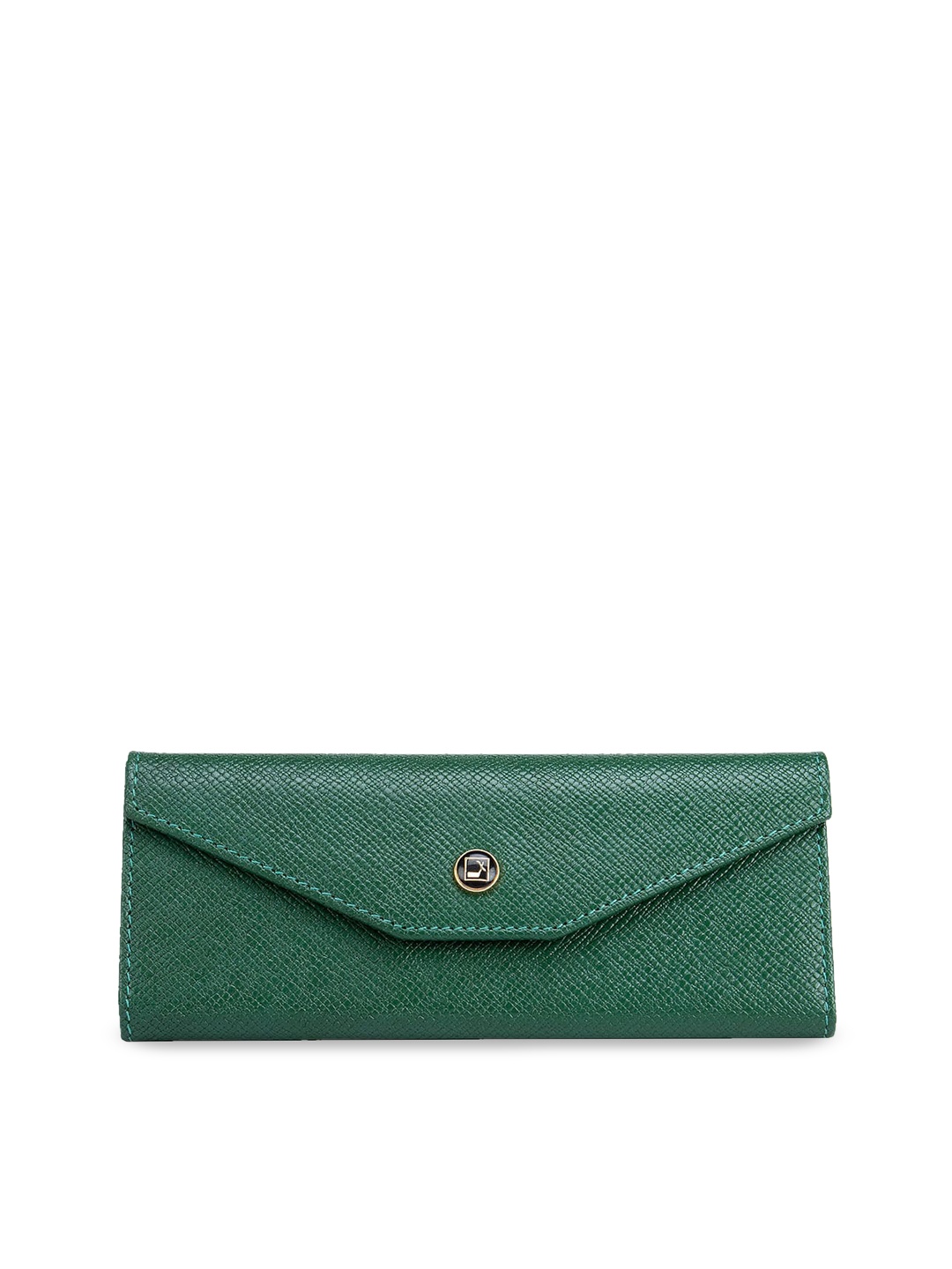 

Da Milano Green Textured Leather Sunglasses Case