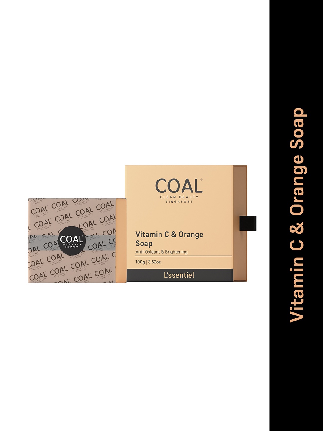 

COAL CLEAN BEAUTY Unisex Vitamin C & Orange Bath Bar Soap 100 gm, Na