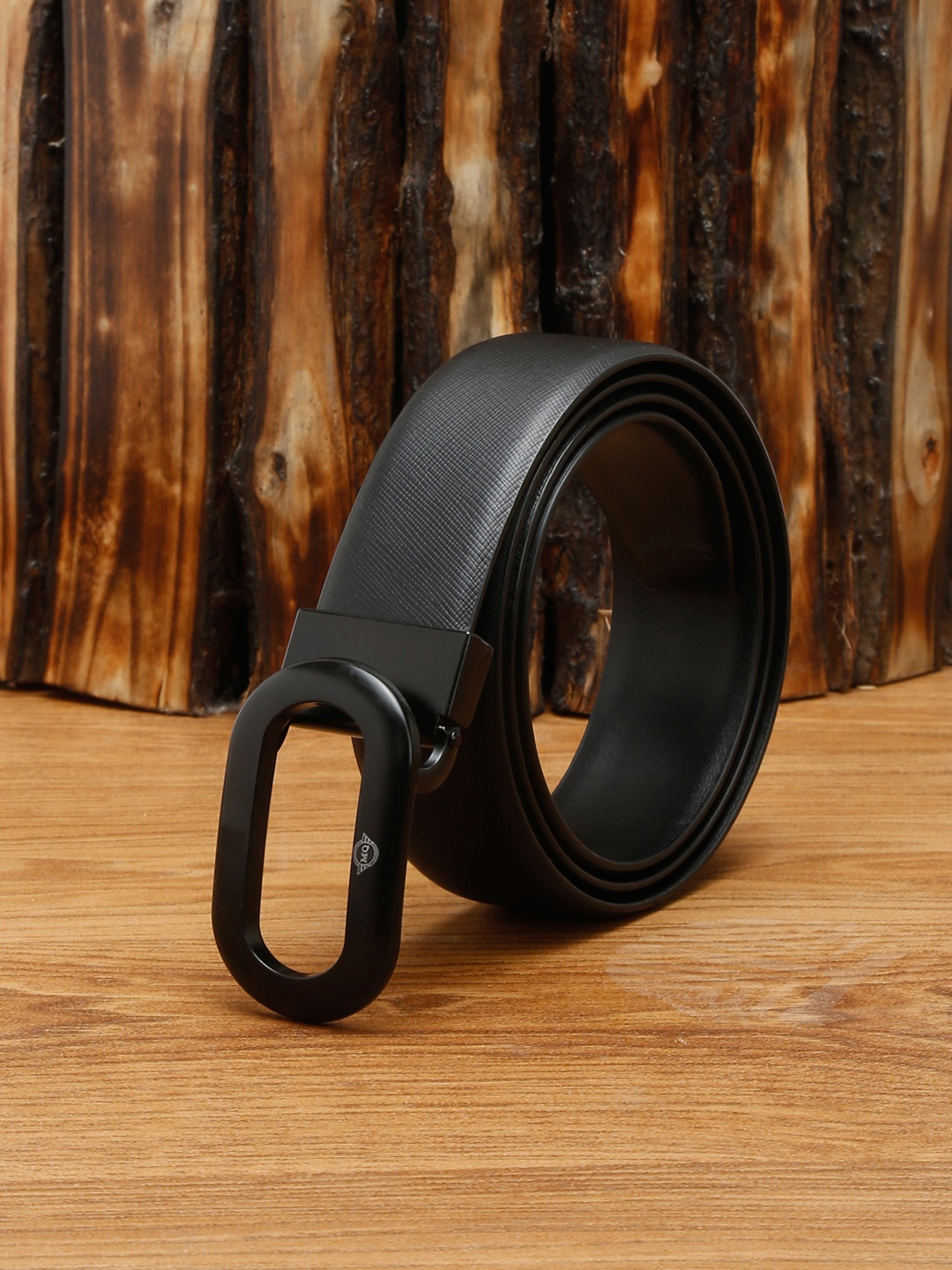

MUTAQINOTI Men Brown Leather Formal Belt