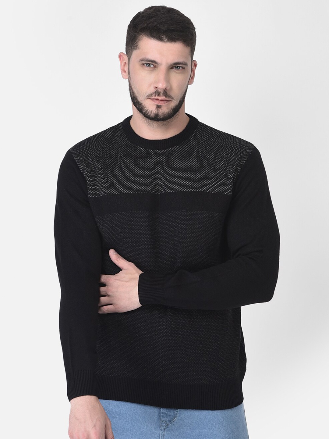 

COBB Men Black Pullover Sweater