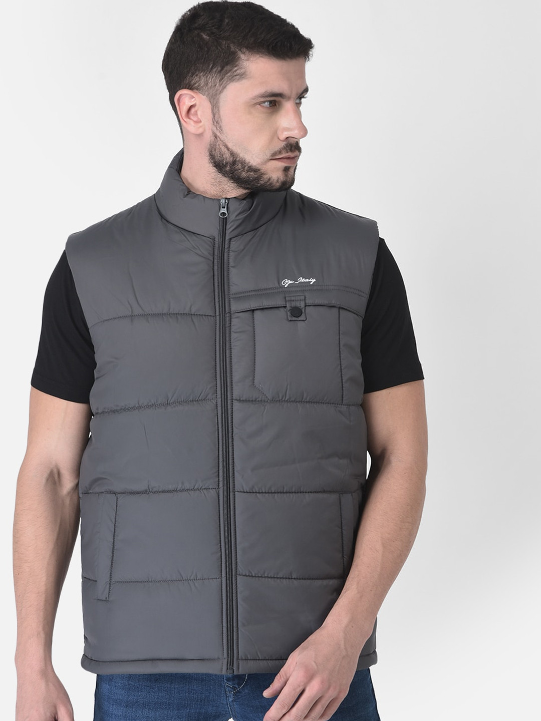 

COBB Men Grey Lightweight Padded Jacket