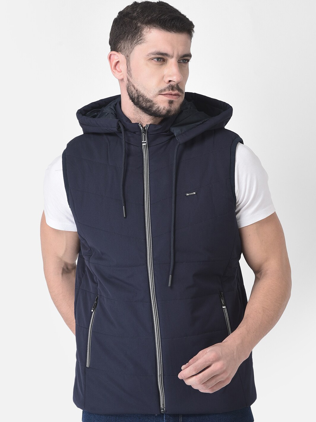 

COBB Men Navy Blue Lightweight Tailored Jacket