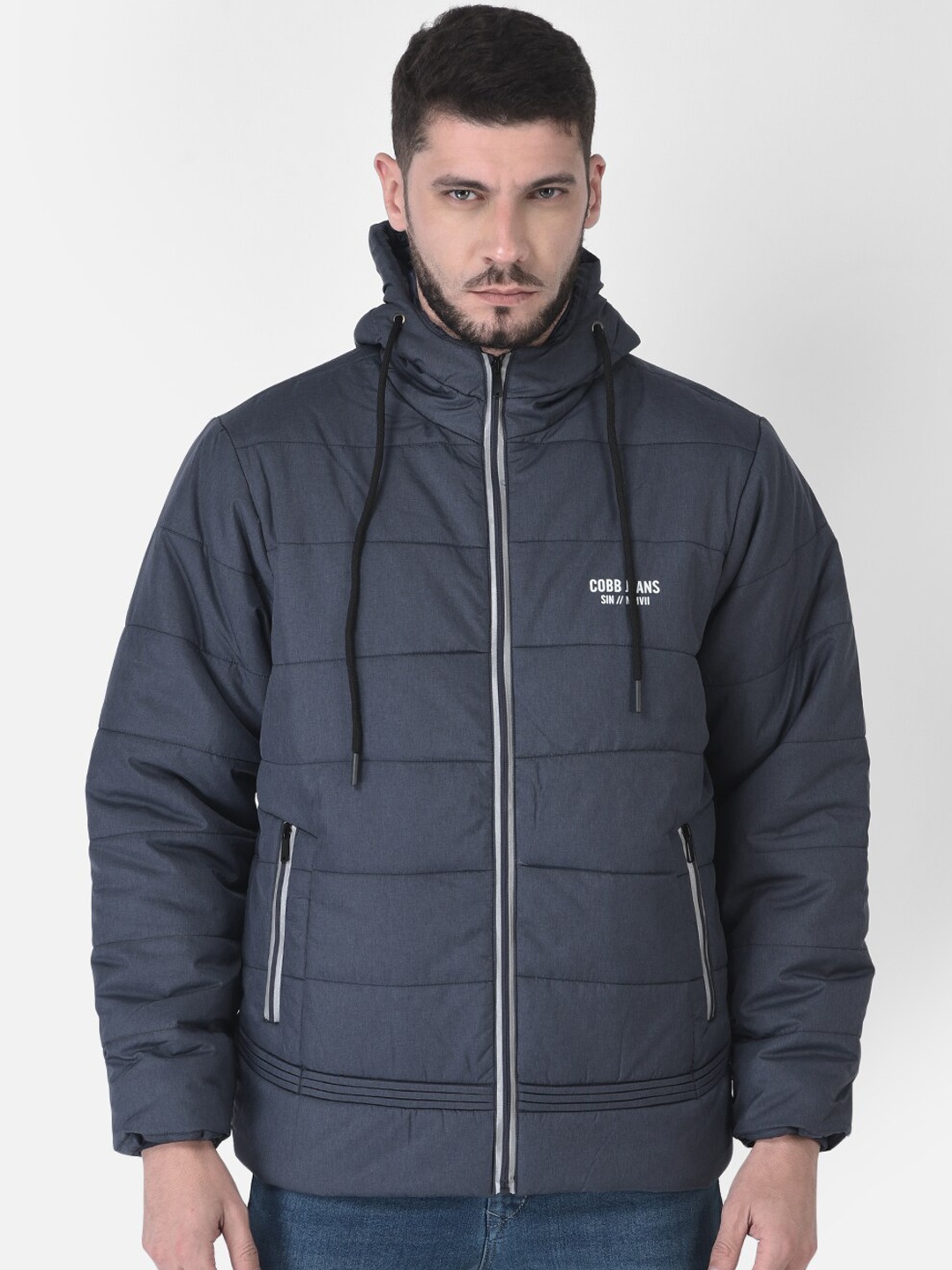 

COBB Men Grey Lightweight Outdoor Padded Jacket