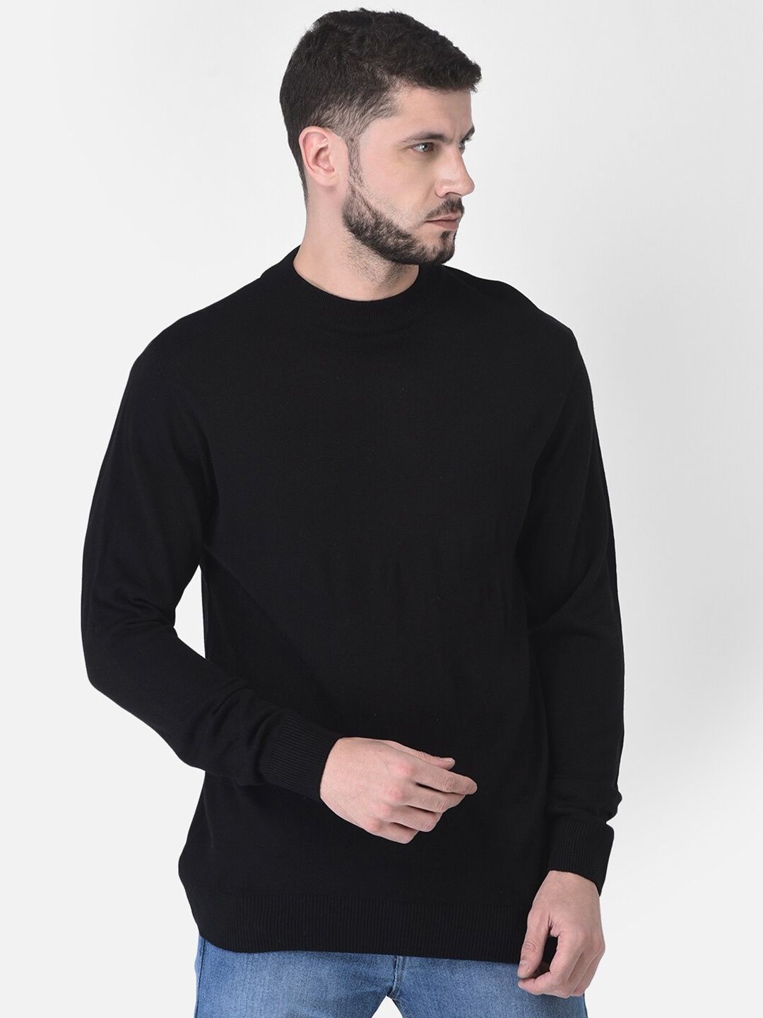 

COBB Men Black Pullover Sweater
