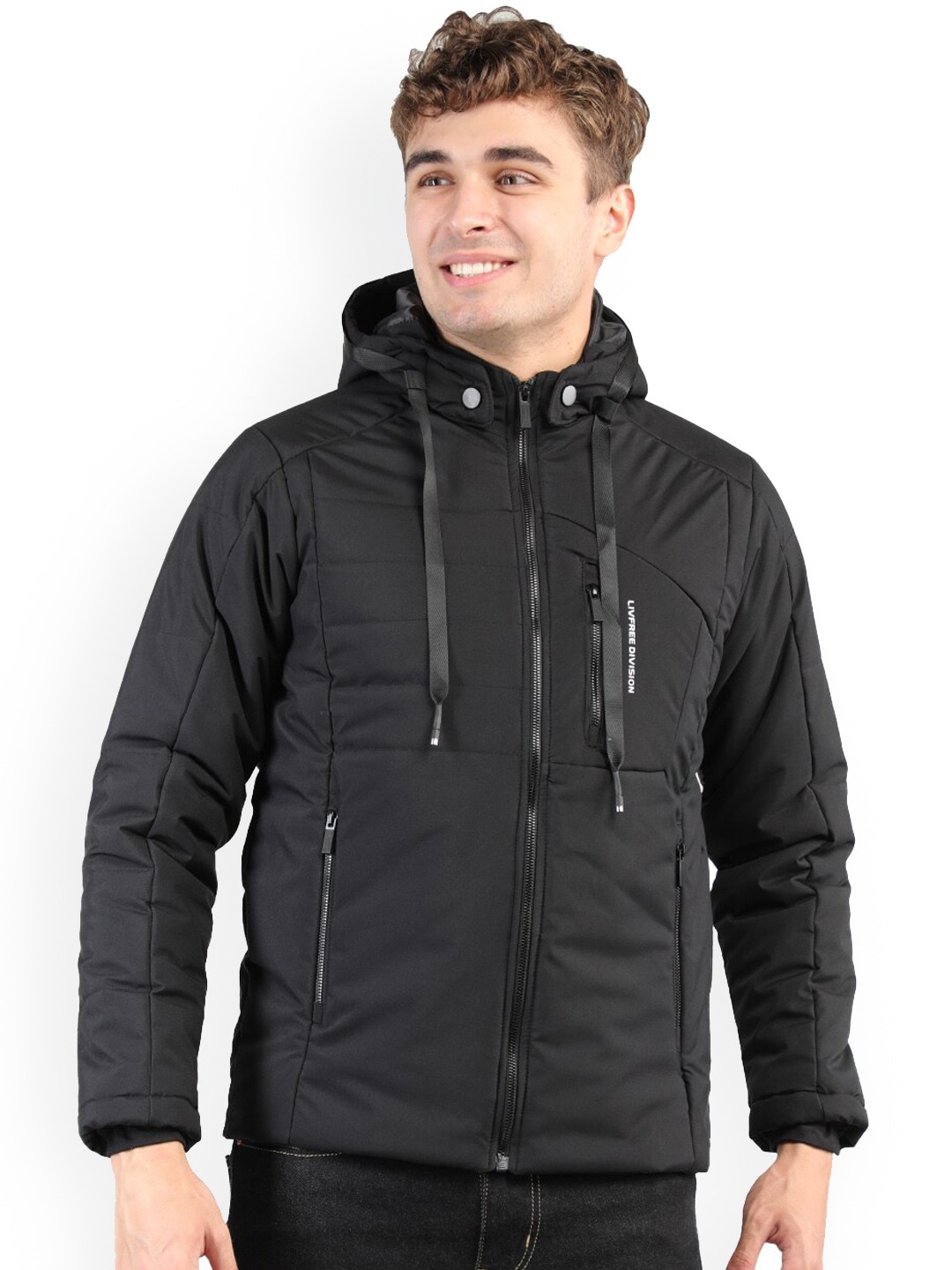 

NEVA Men Black Lightweight Puffer Jacket