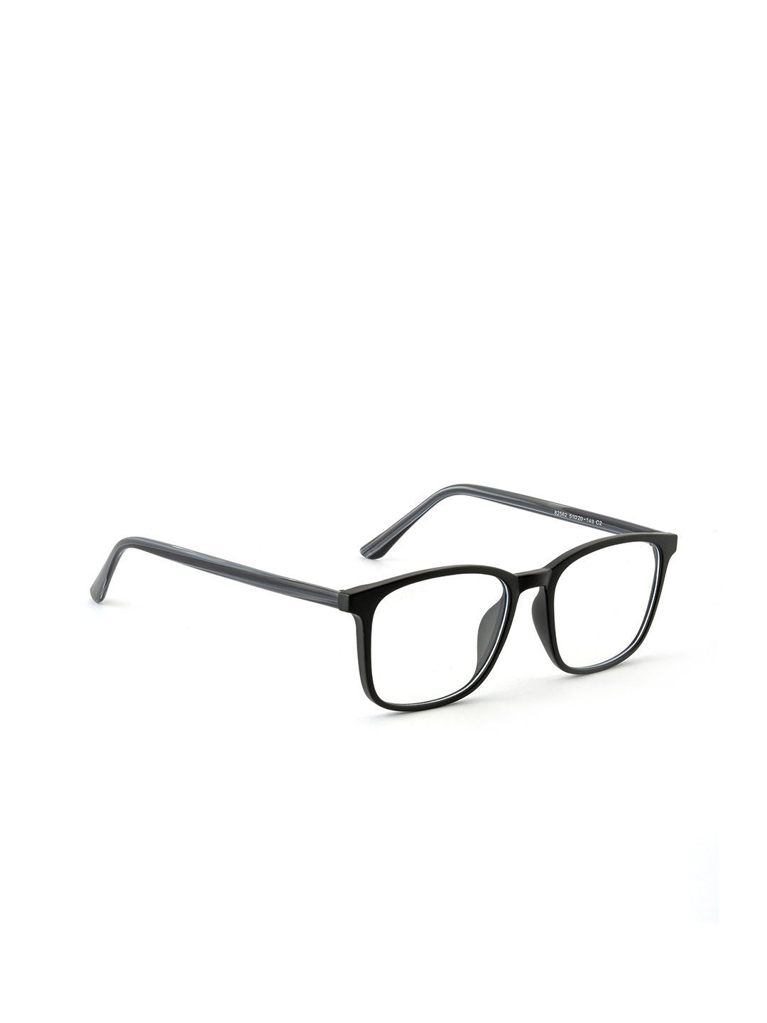 

ROYAL SON Transparent & Black Full Rim Rectangle Frames