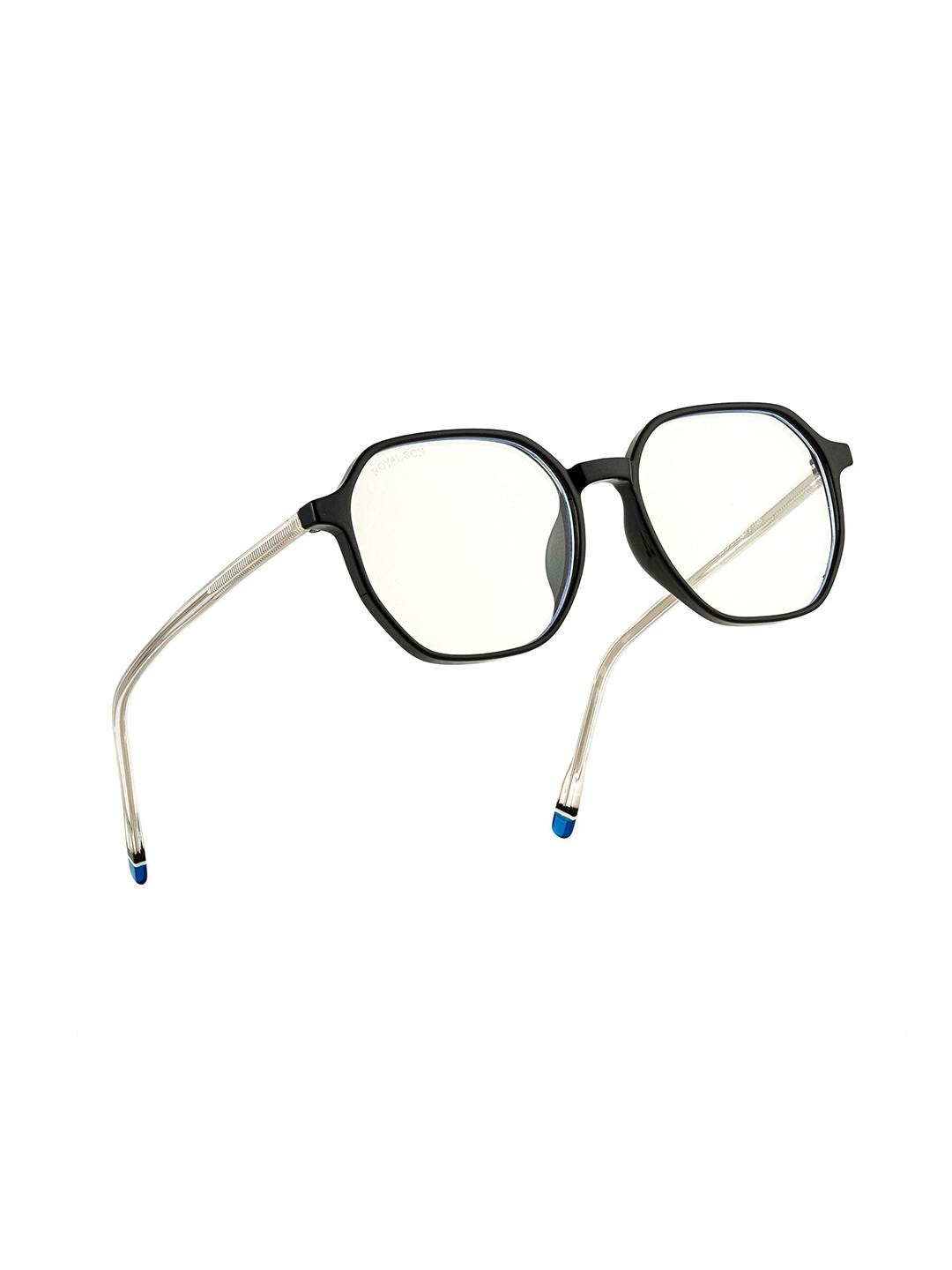 

ROYAL SON Unisex Black Full Rim Round Frames