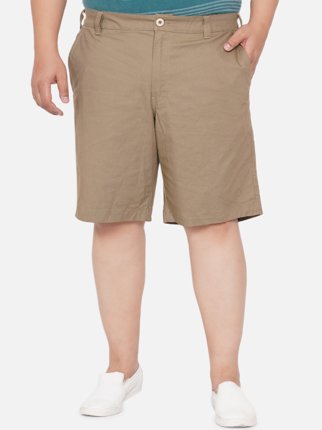 

Santonio Men Brown Chino Pure Cotton Shorts