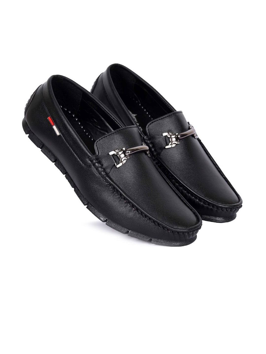 

FOUR STAR TRUCK SALES Men Black Horsebit Loafers