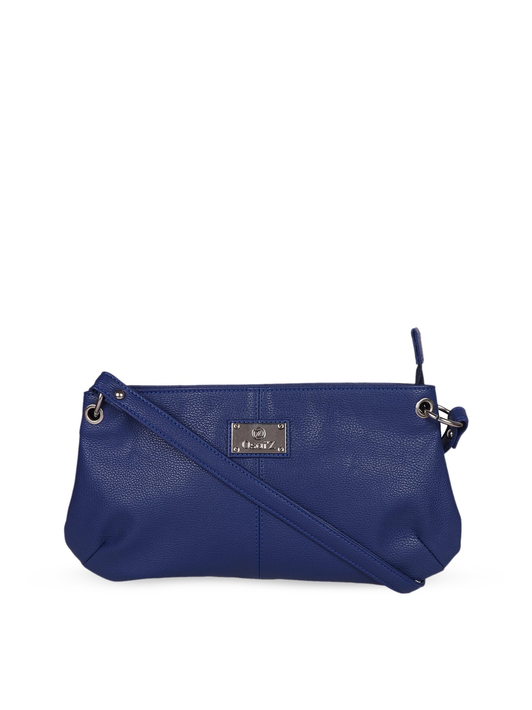 

OsaiZ Women Blue Textured One Handle Shoulder Bag