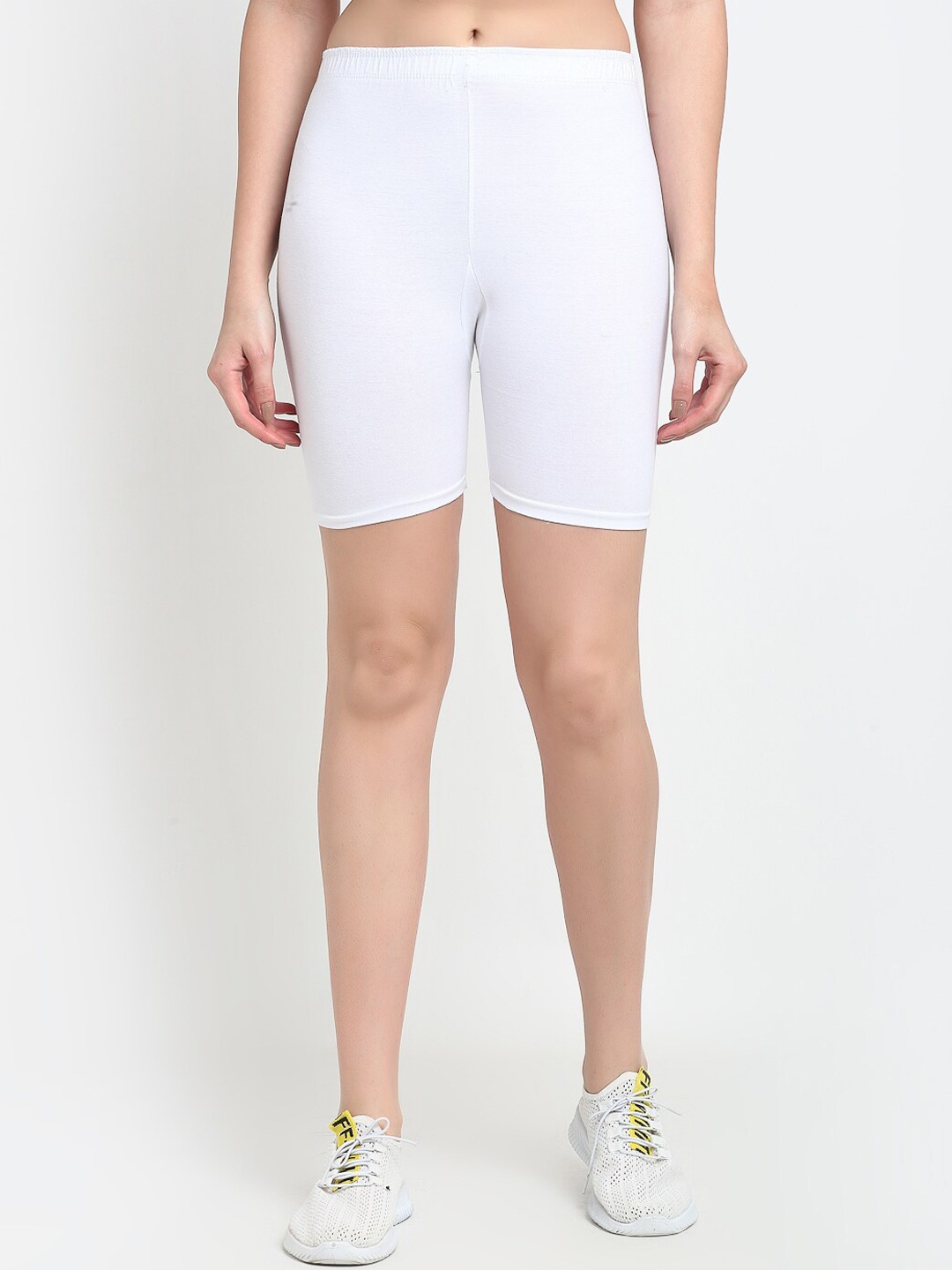 

Jinfo Women White Sports Shorts