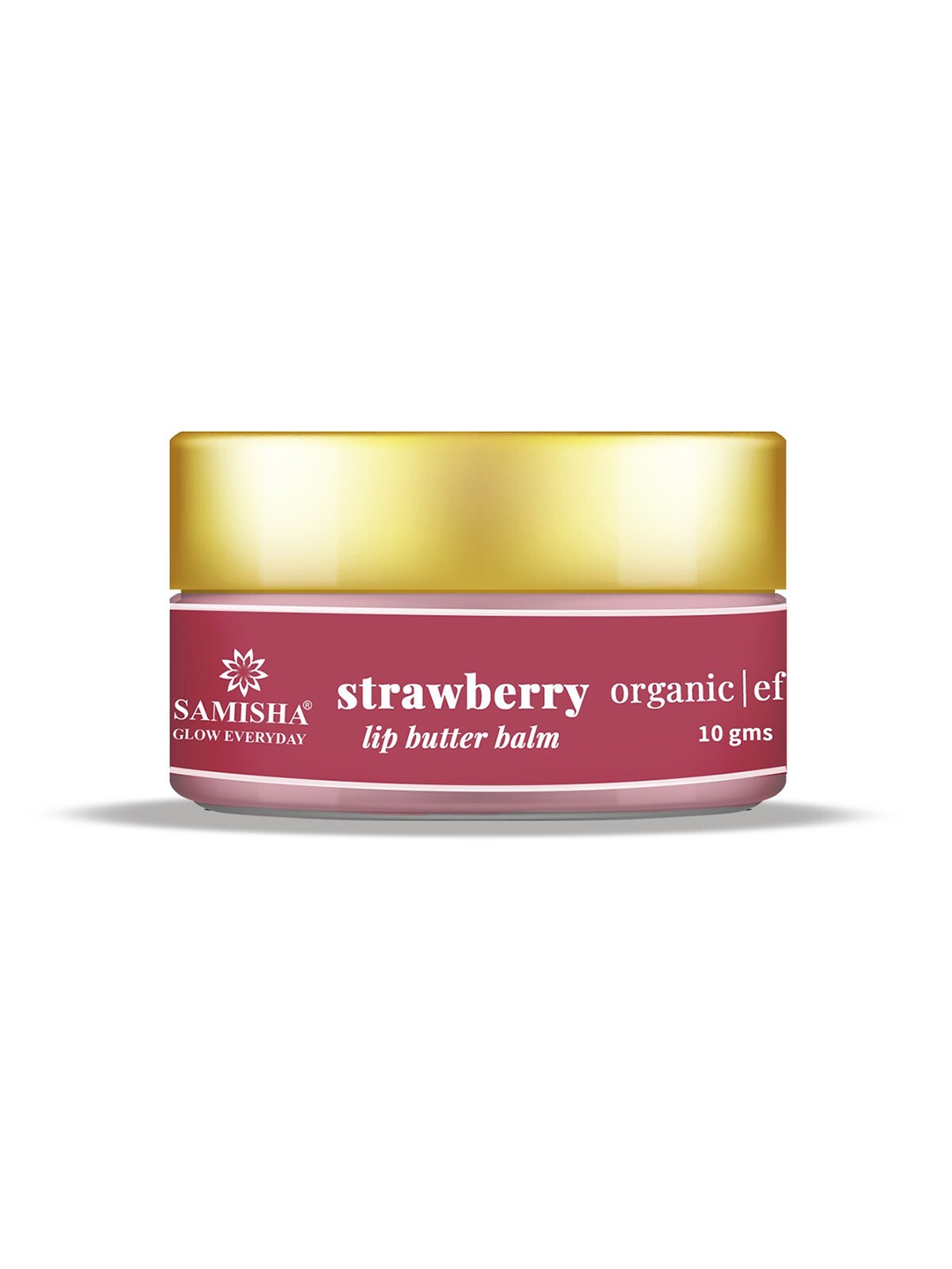 

SAMISHA Glow Everyday Strawberry Organic Lip Butter Balm 10g, Red