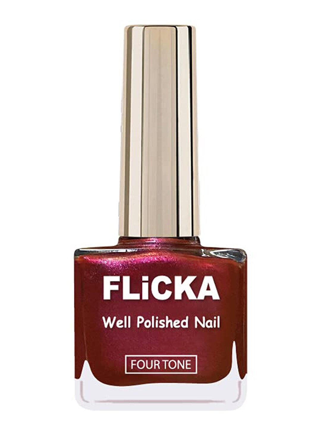 

FLiCKA Well Polished Nail Polish -100 Wild Fire- 9.5ml, Maroon