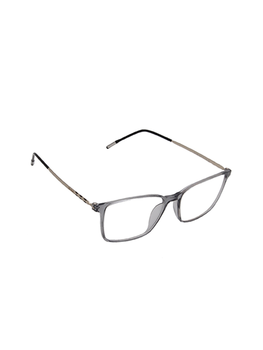 

Ted Smith Unisex Grey & Black Full Rim Rectangle FrameFrames Eyeglasses