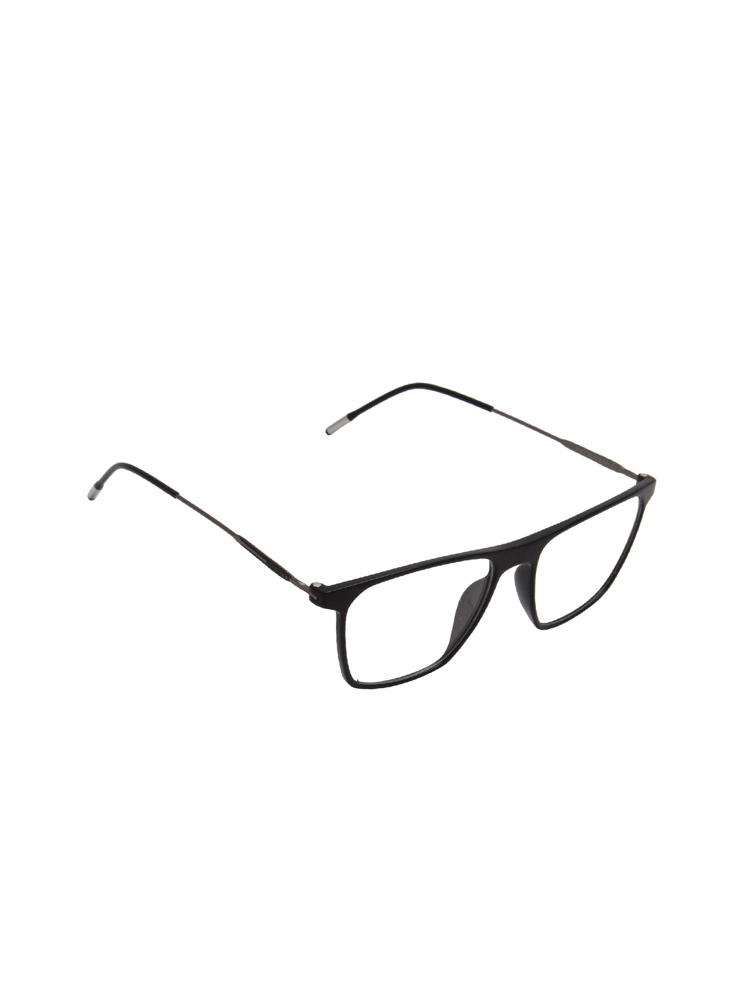 

Ted Smith Unisex Black Full Rim Wayfarer FrameFrames Eyeglasses