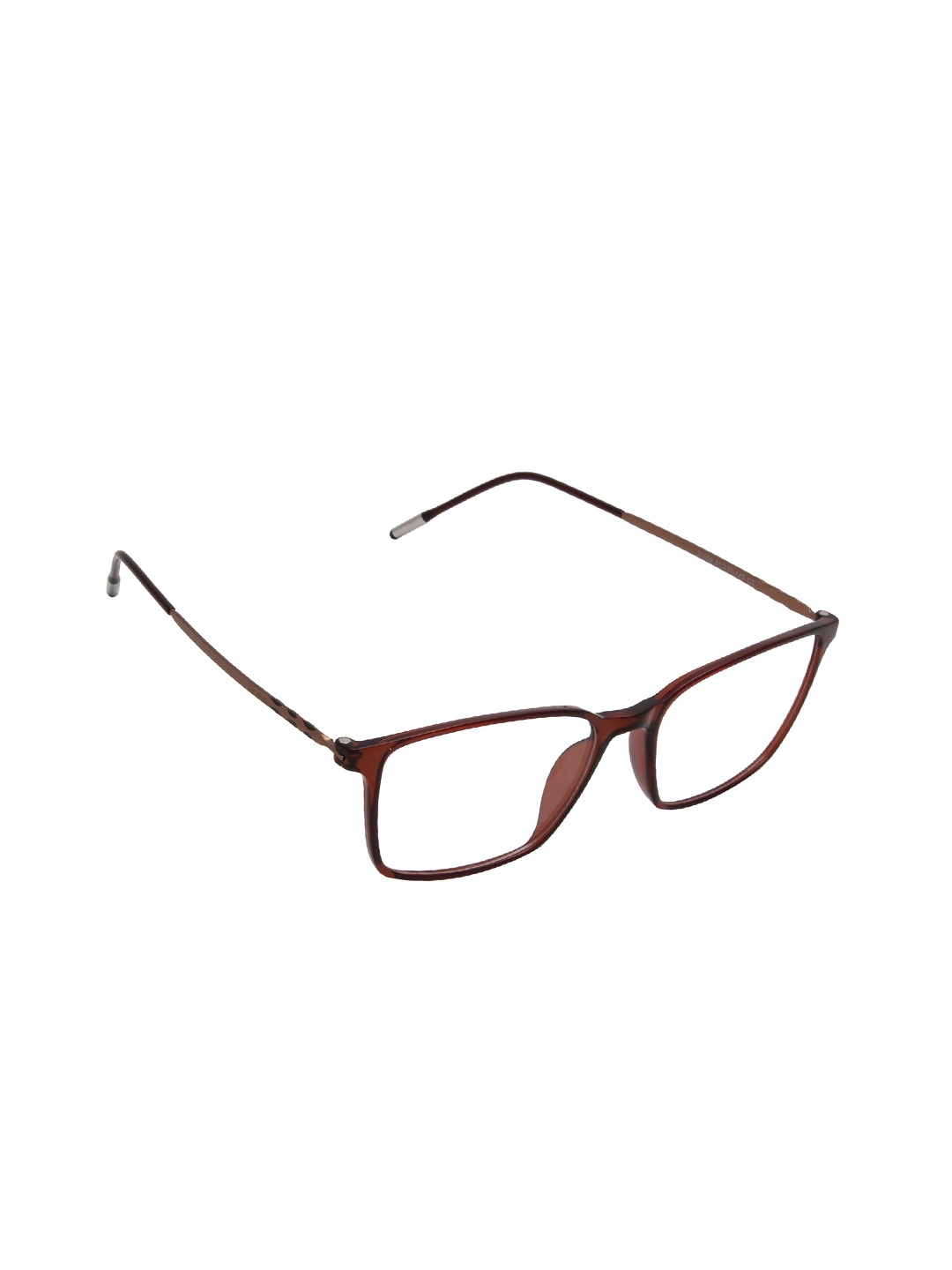 

Ted Smith Unisex Brown Full Rim Wayfarer FrameFrames Eyeglasses