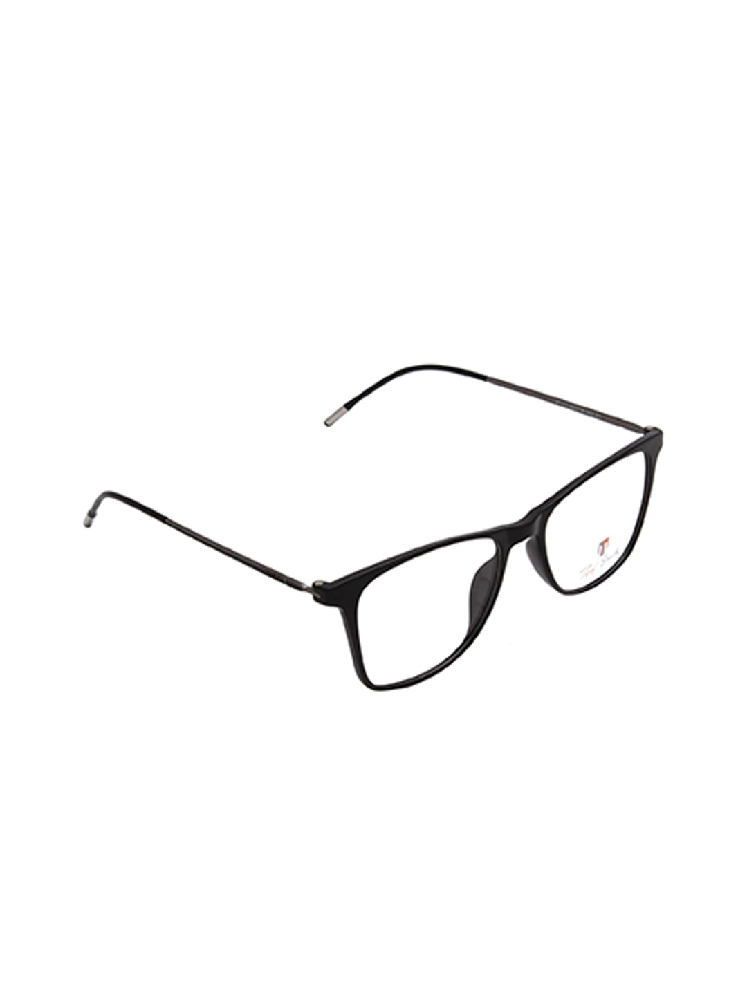 

Ted Smith Unisex Black Full Rim Wayfarer FrameFrames Eyeglasses