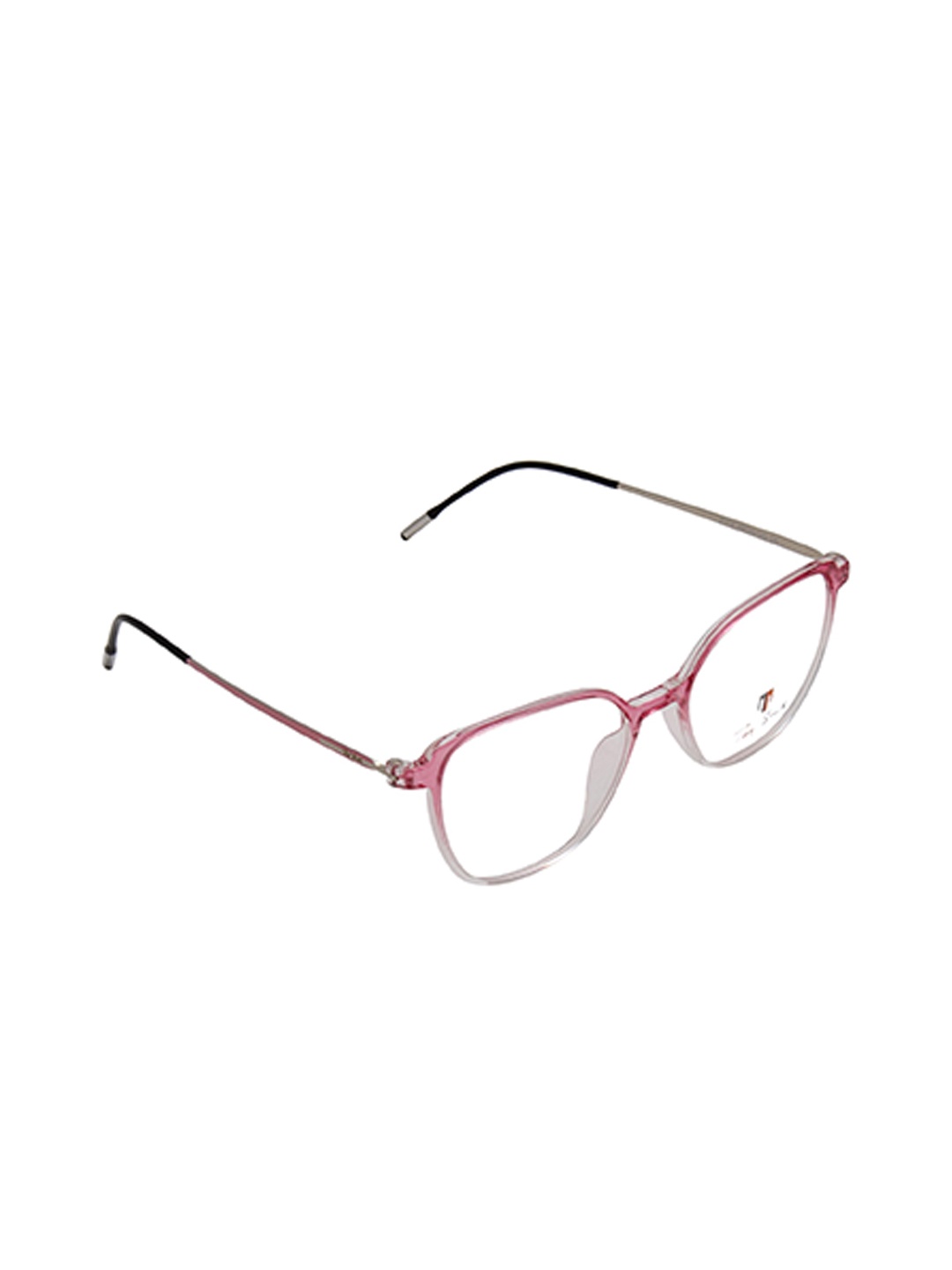 

Ted Smith Women Pink & Transparent Full Rim Wayfarer FrameFrames Eyeglasses