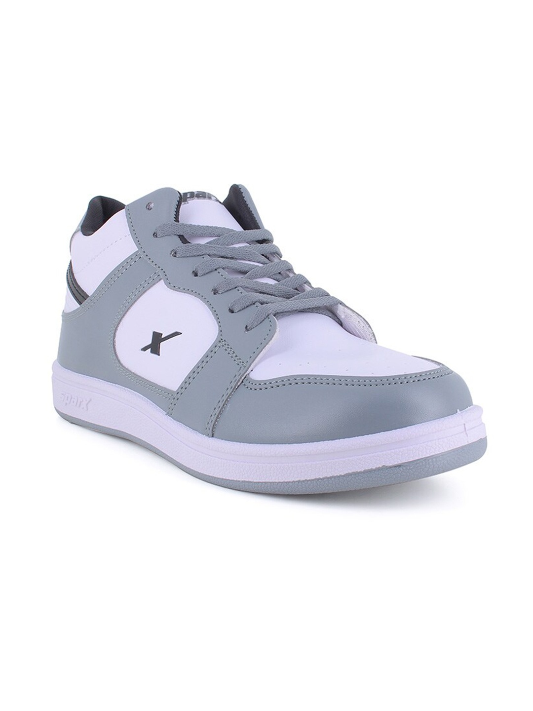 

Sparx Men Grey & White Colourblocked Sneakers