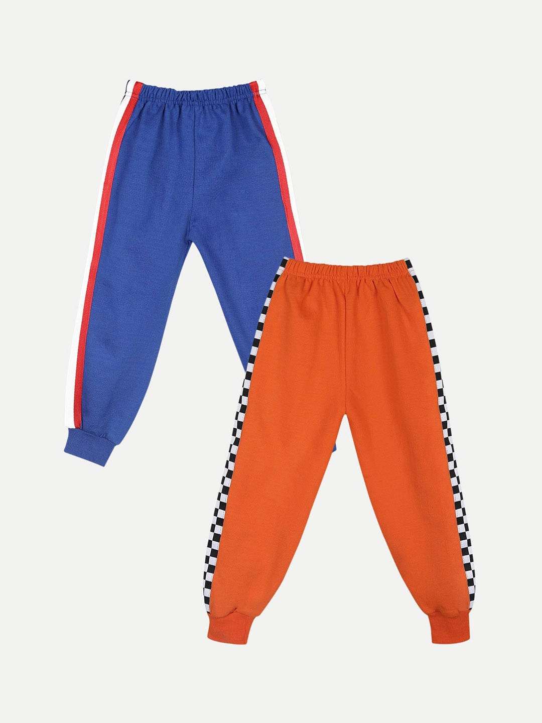 

Cutiekins Kids Pack Of 2 Blue & Orange Organic Cotton Joggers