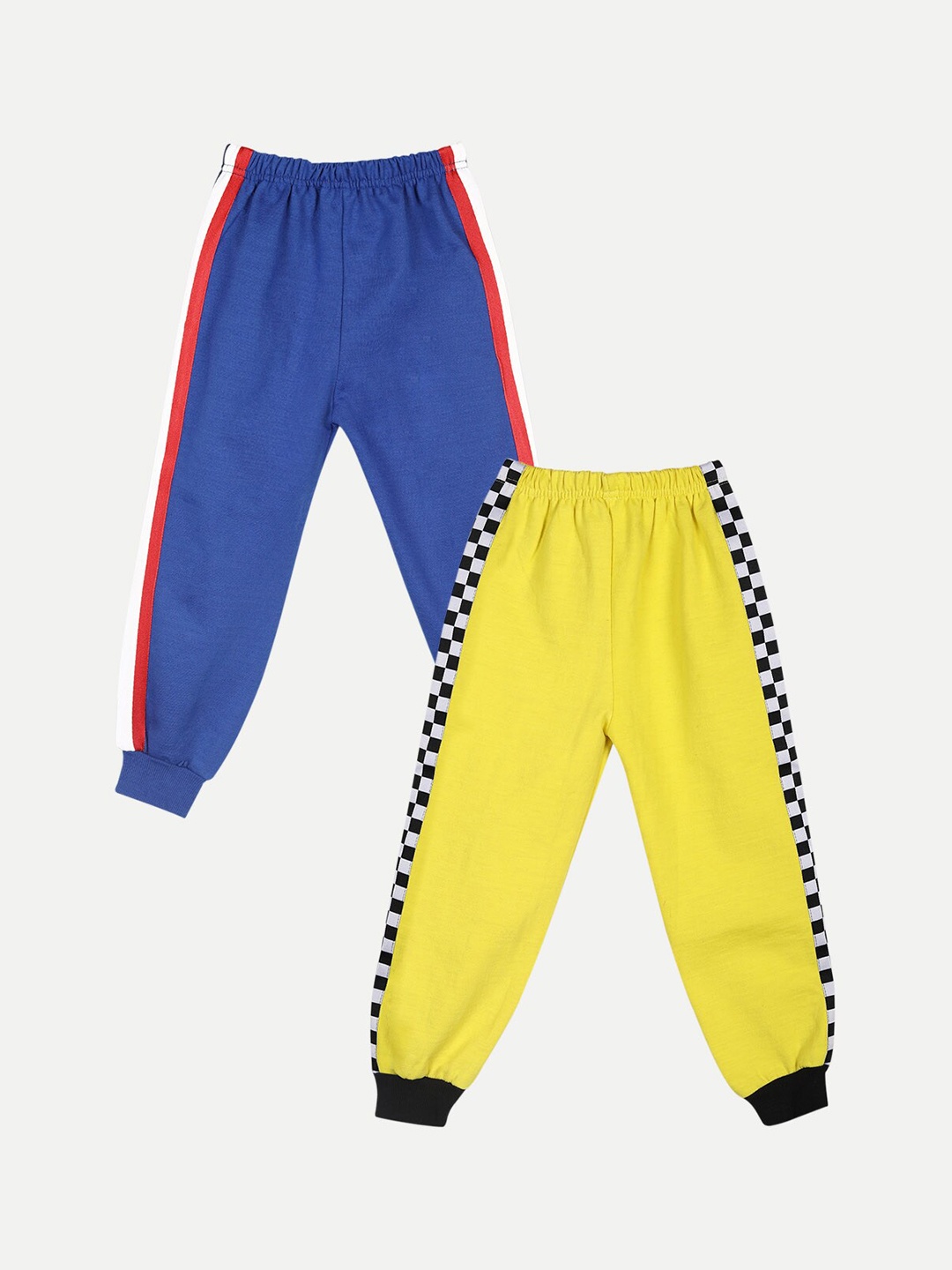 

Cutiekins Kids Pack of 2 Blue & Yellow Organic Cotton Joggers