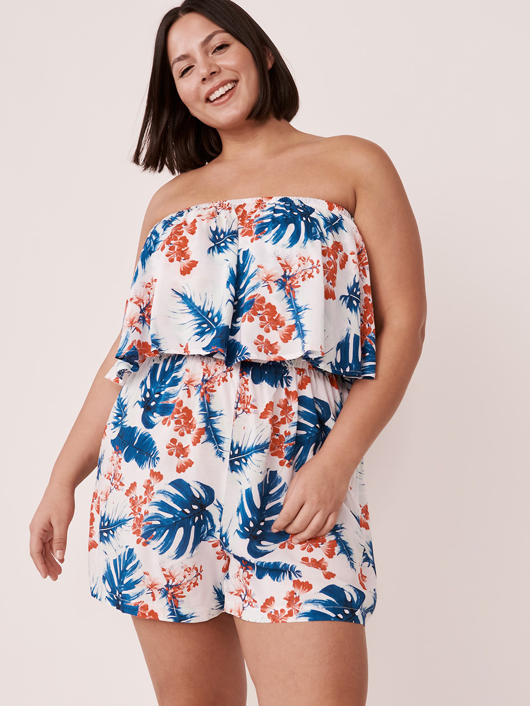 

La Vie en Rose Women Floral Printed Bodysuit, White