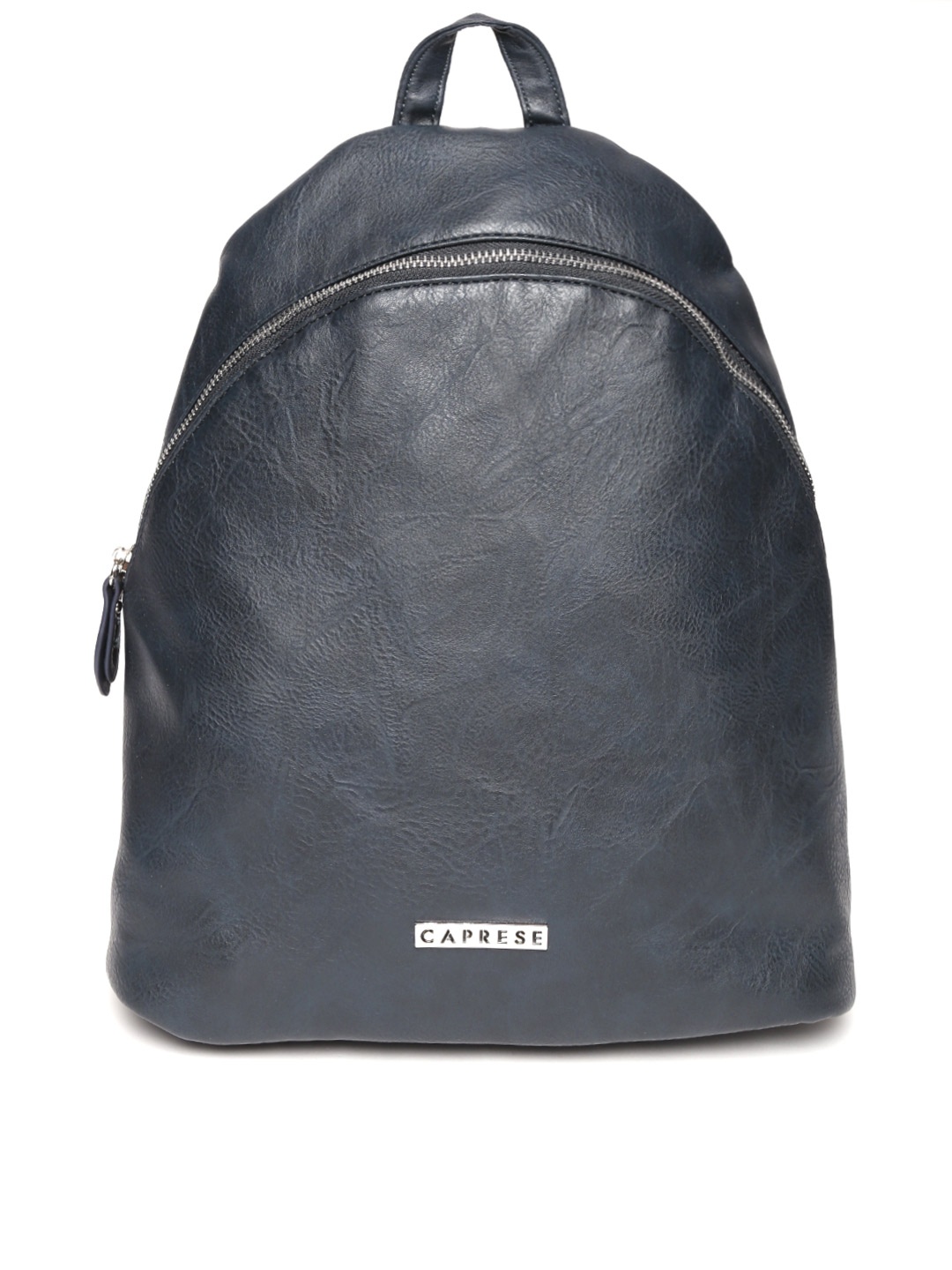 

Caprese Women Navy Solid Backpack, Navy blue