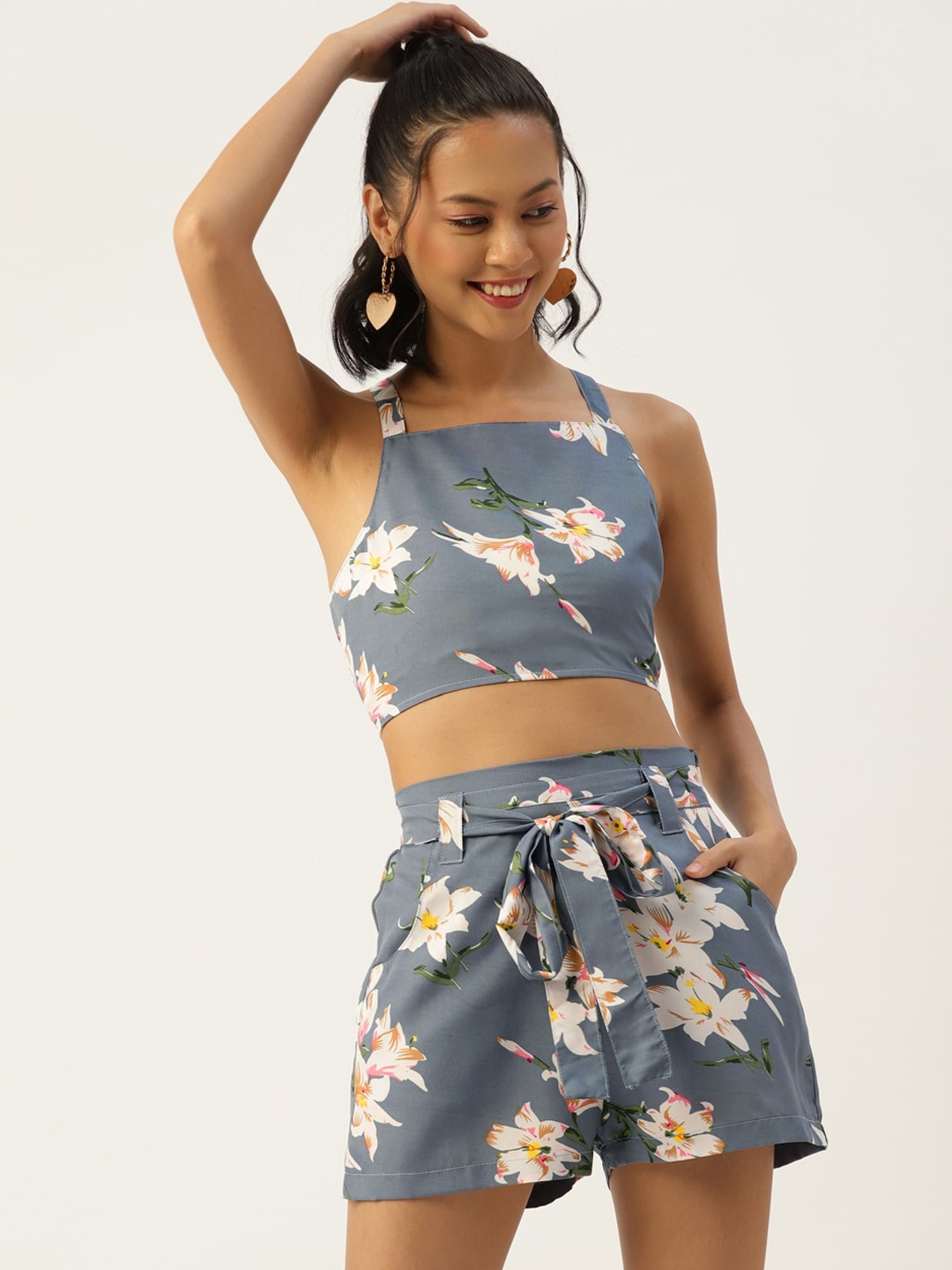 

SIRIKIT Women Grey Printed Co-Ords
