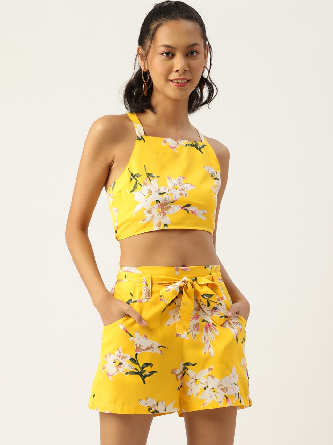 

SIRIKIT Women Yellow Printed Co-Ords