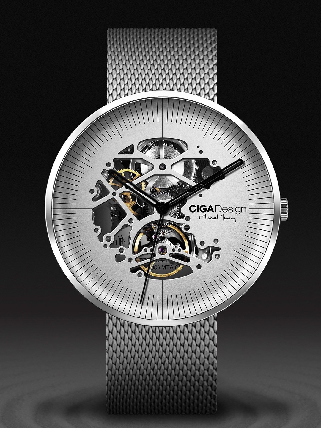 

CIGA Design Automatic Mechanical Watch - M021-SISI-W13, Silver