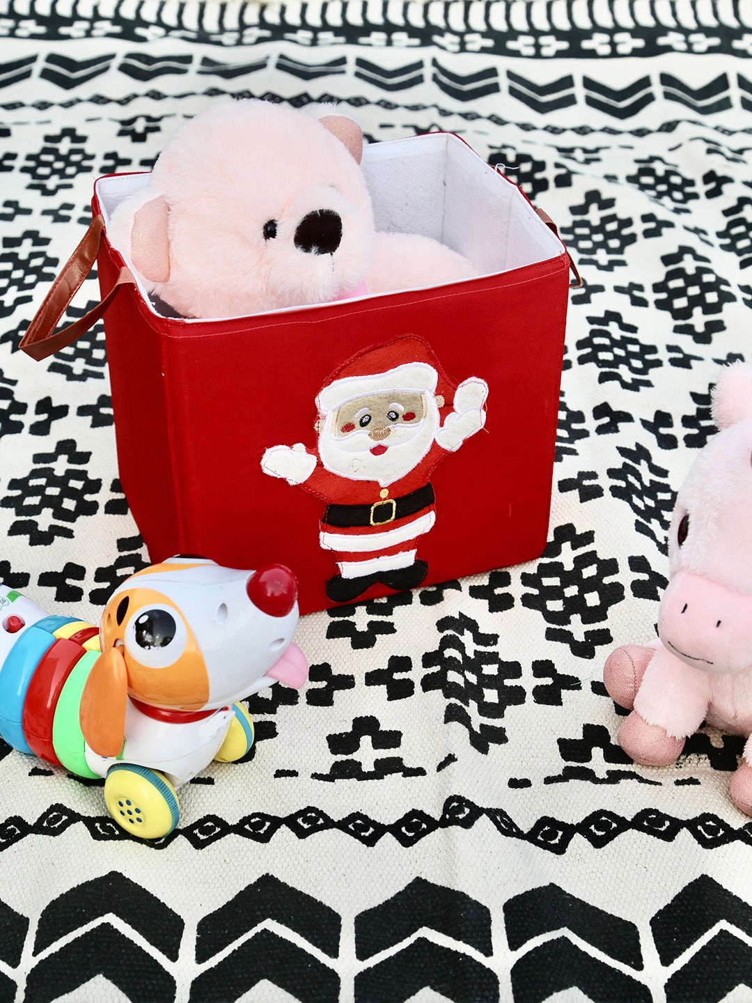 

My Gift Booth Red Printed Multi Utility Organiser