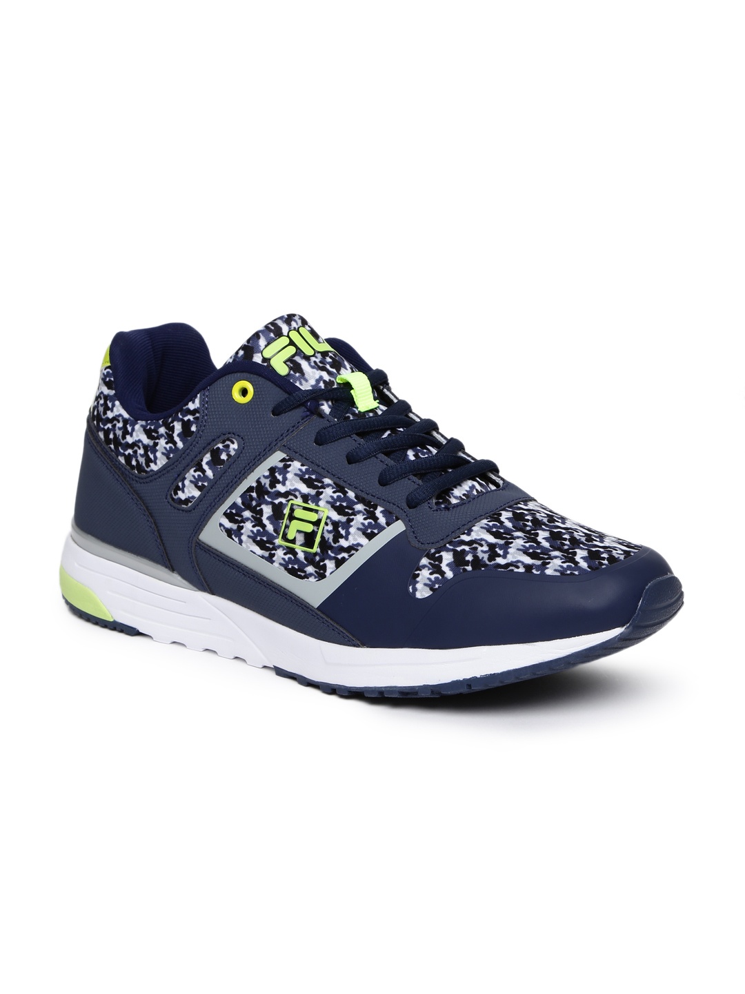 

FILA Men Navy SILVERTRO Printed Sneakers, Navy blue