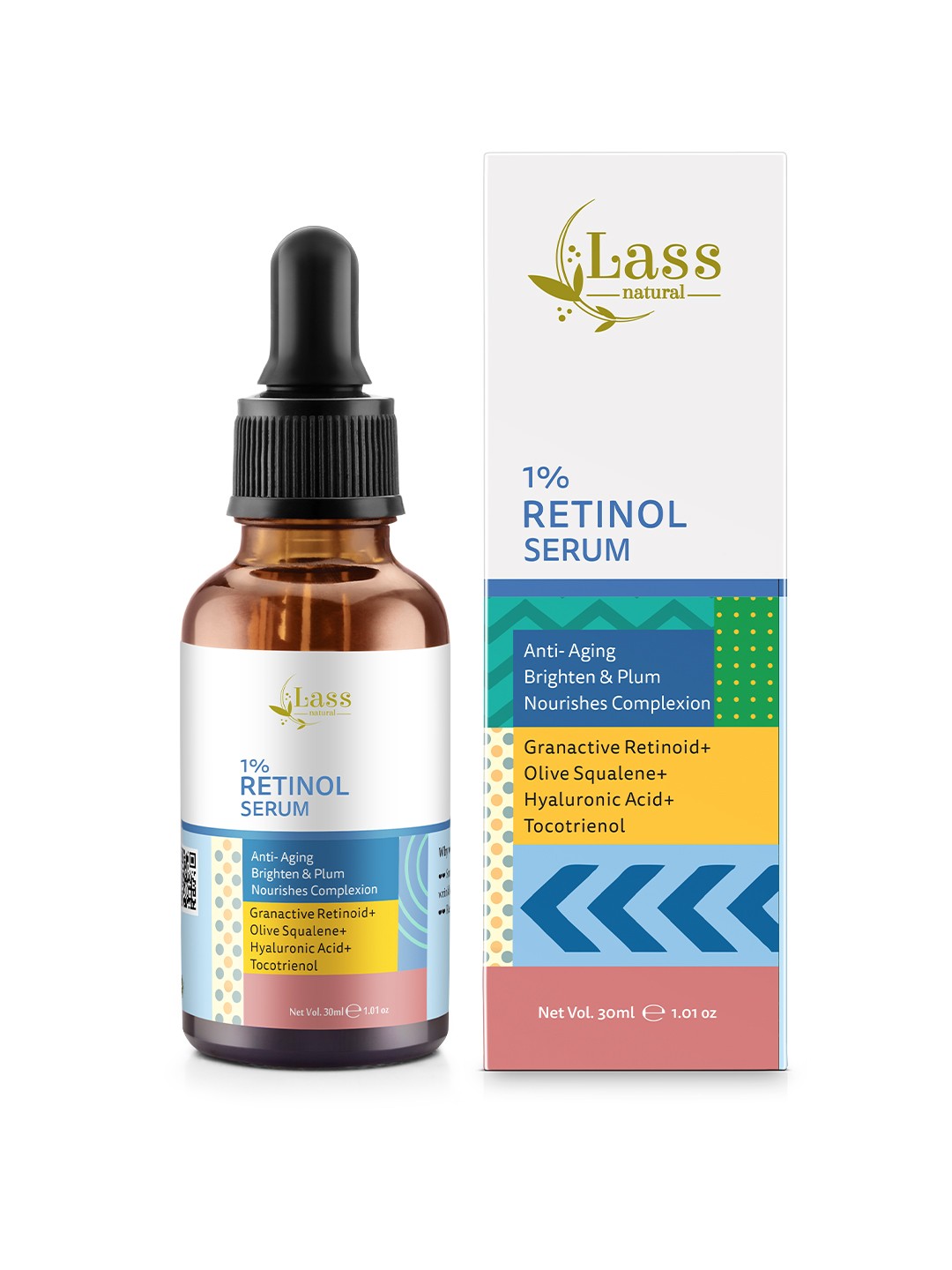 

Lass Naturals Vitamin A Face Serum - 15 ml, Green
